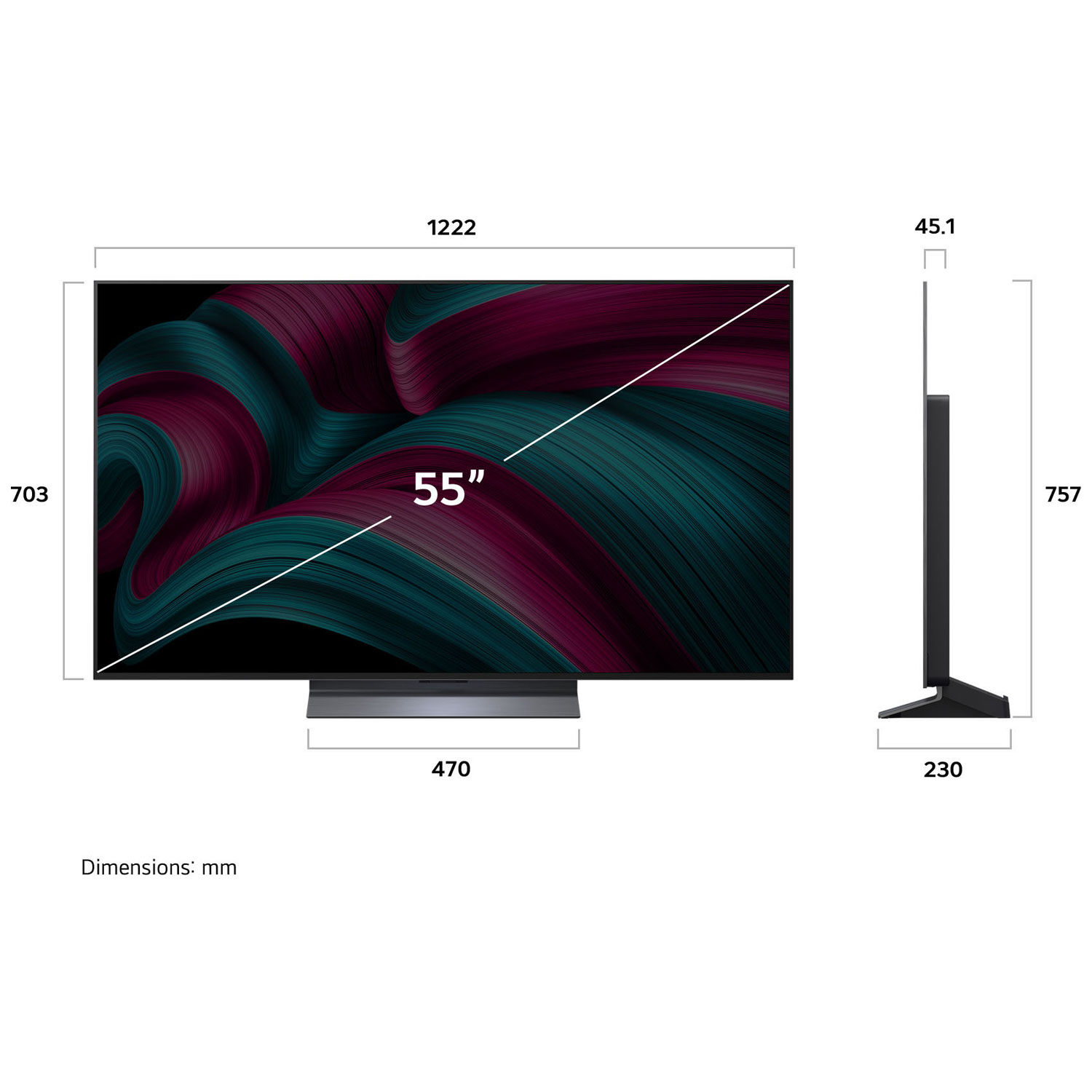 Téléviseur intelligent DELO HDR UHD 4K C5 de 55 po de LG - 2025