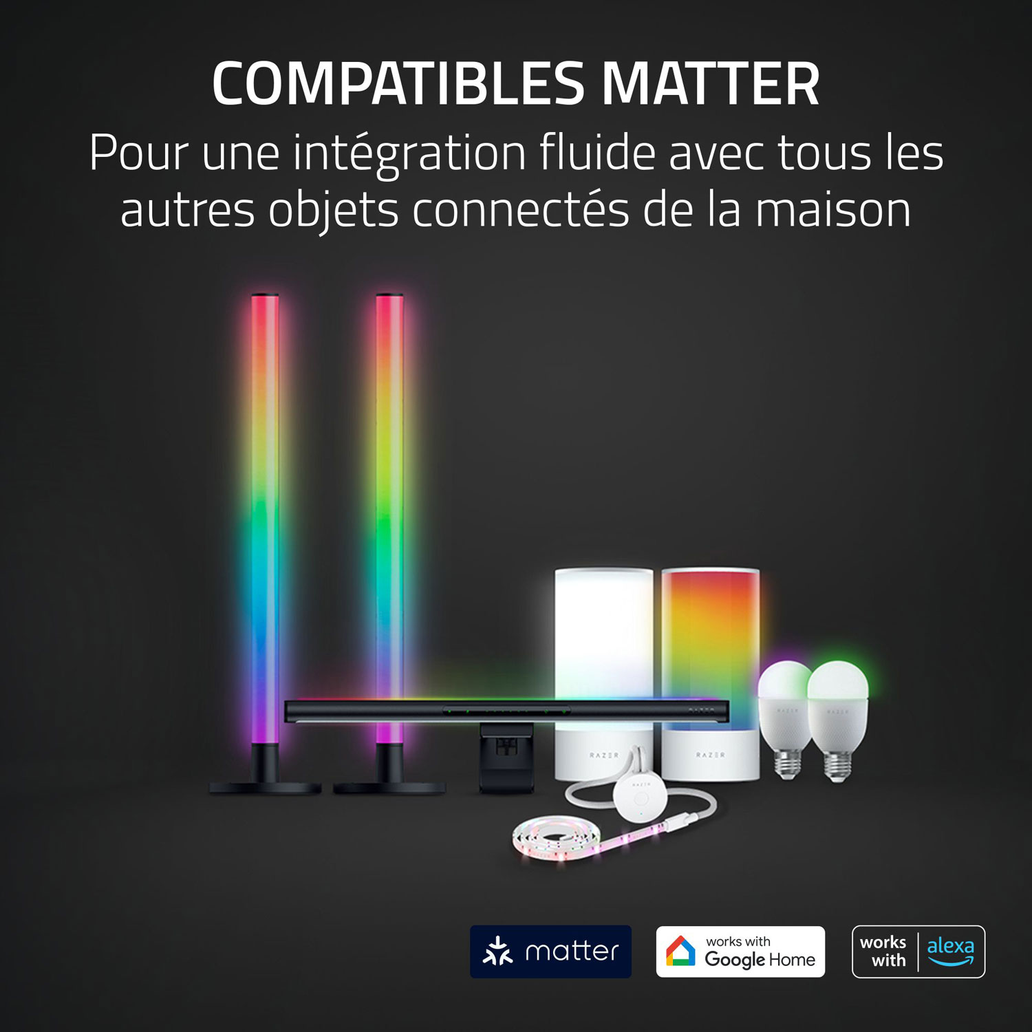 Razer Aether USB Standing Light Bars - 2 Pack