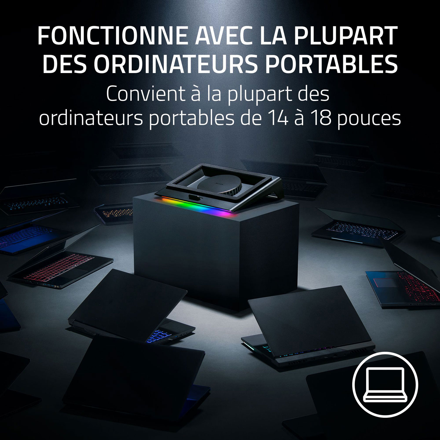 Tapis de refroidissement pour portable de Razer