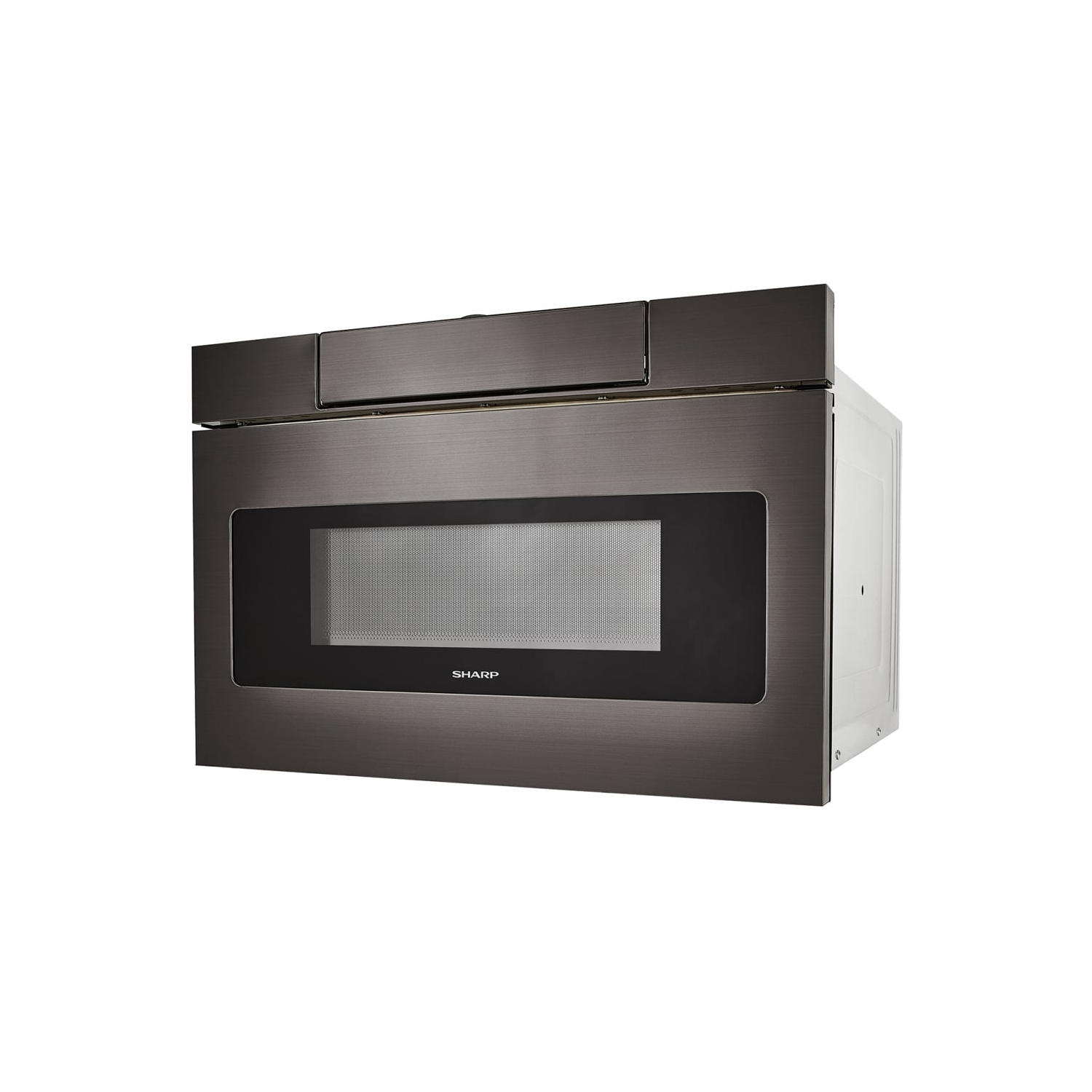 Four à micro-ondes à tiroir de 24 po DE Sharp avec commandes dissimulées, acier inoxydable noir, SMD2477AHC
