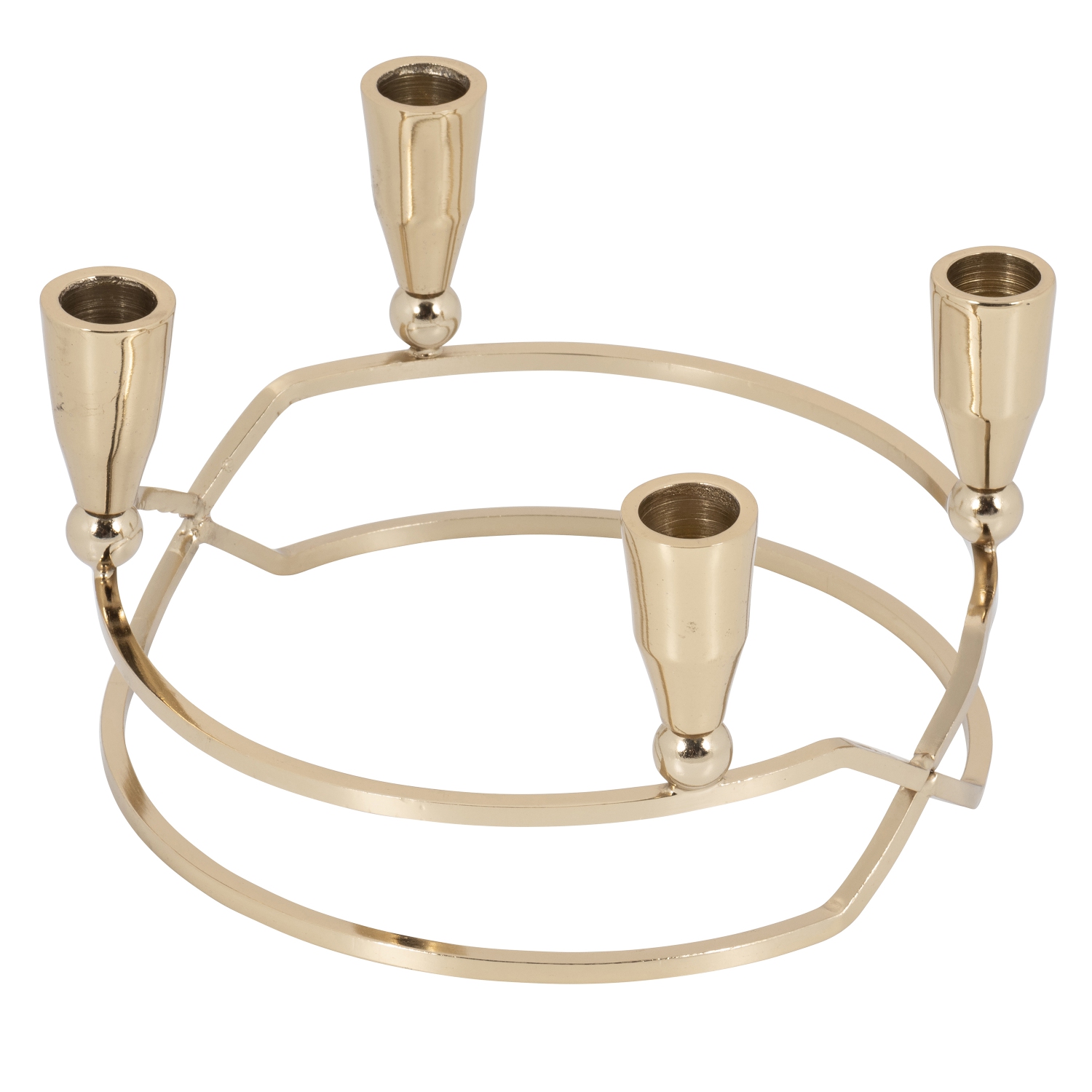 Porte-bougie à 4 ampoules, or antique