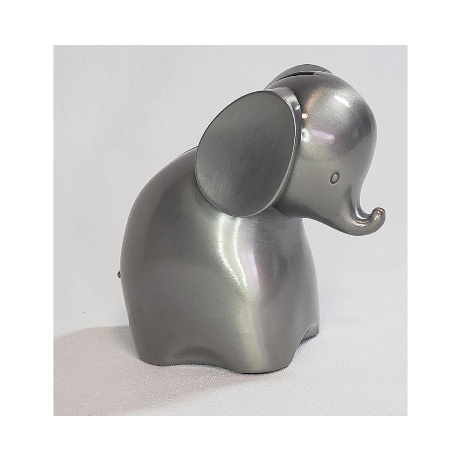 Pewter Elephant Money Saving Bank