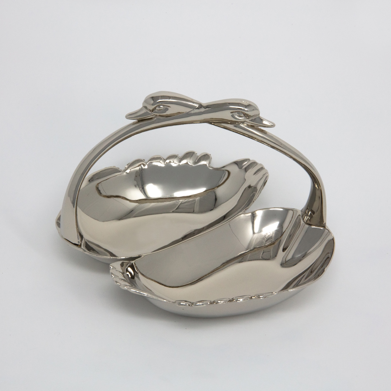 Large swan double dish - 7 X 6 X 5"