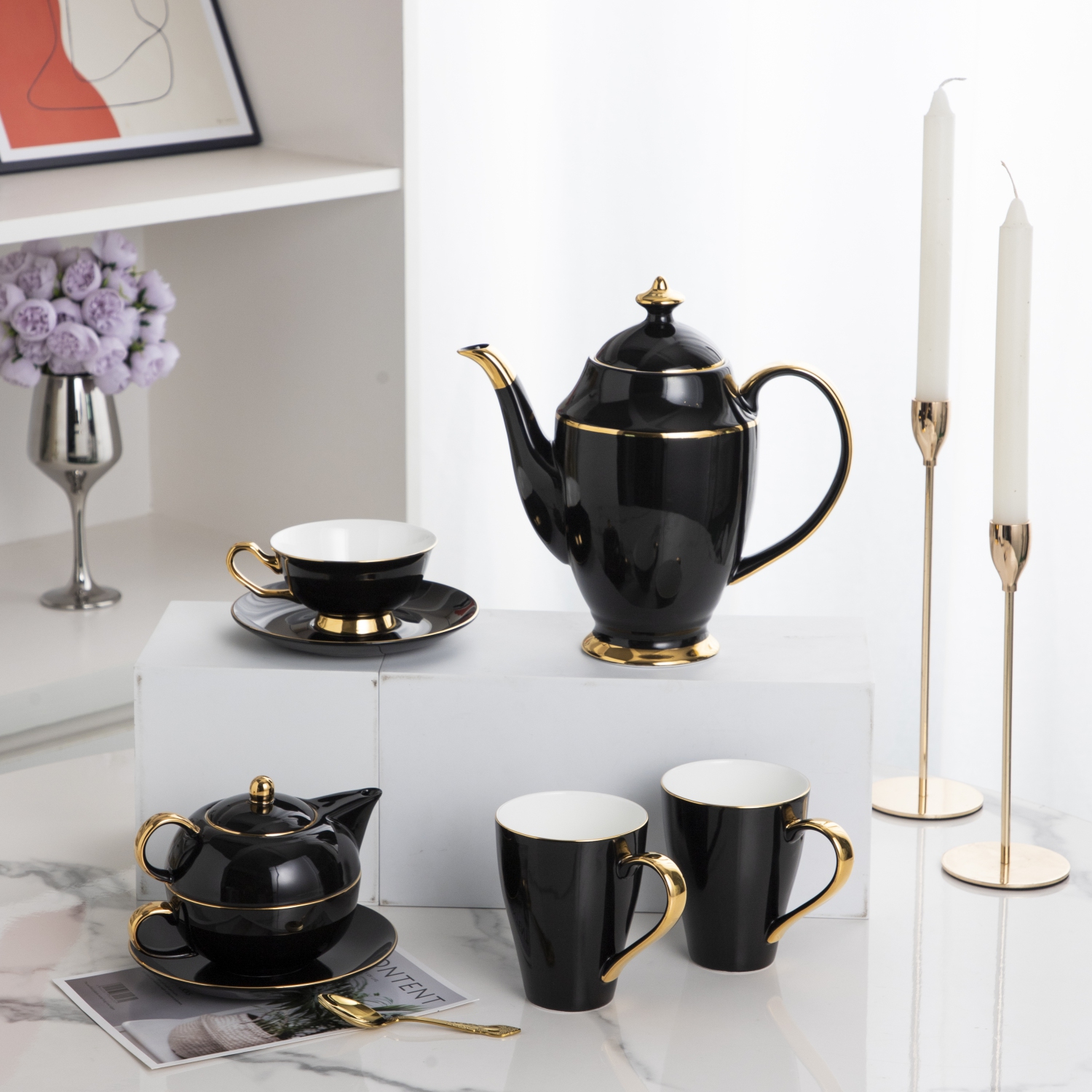 The Whispers of Elegance Tea Service Collection - Thé pour un