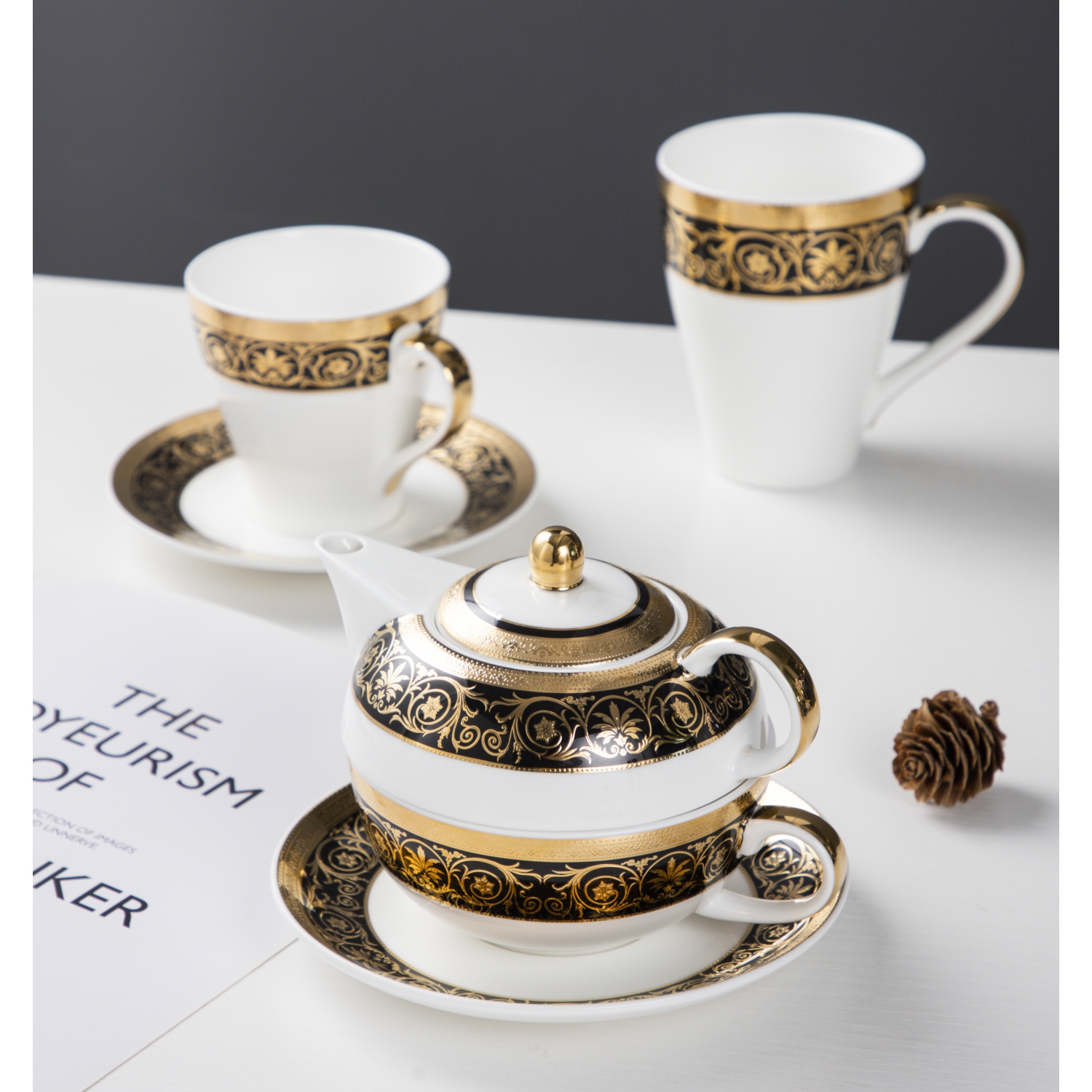 The Elegance in Porcelain Tea Service Collection - Tea for one Tea Set