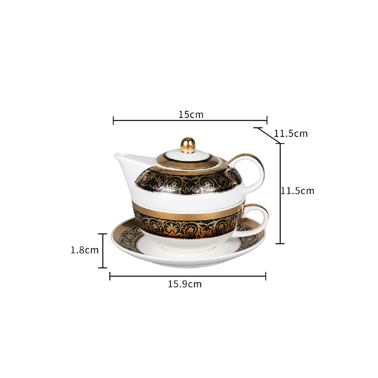 The Majestic Tea Service Collection - Tea for one Tea Set