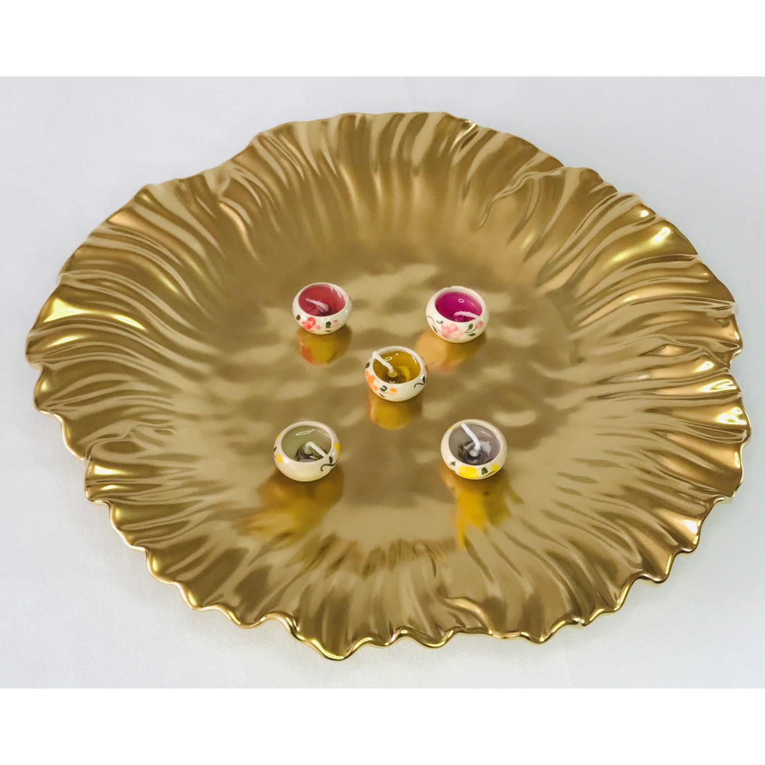 Botanic Collection Titanium Porcelain Sunflower plate 12.25"