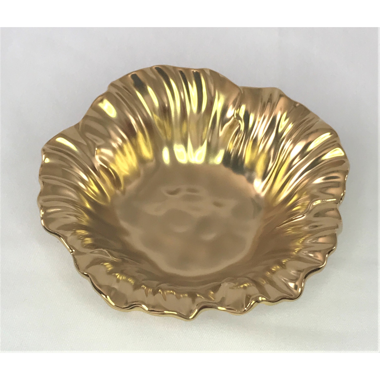 Botanic Collection Titanium Porcelain Sunflower bowl 6.76"