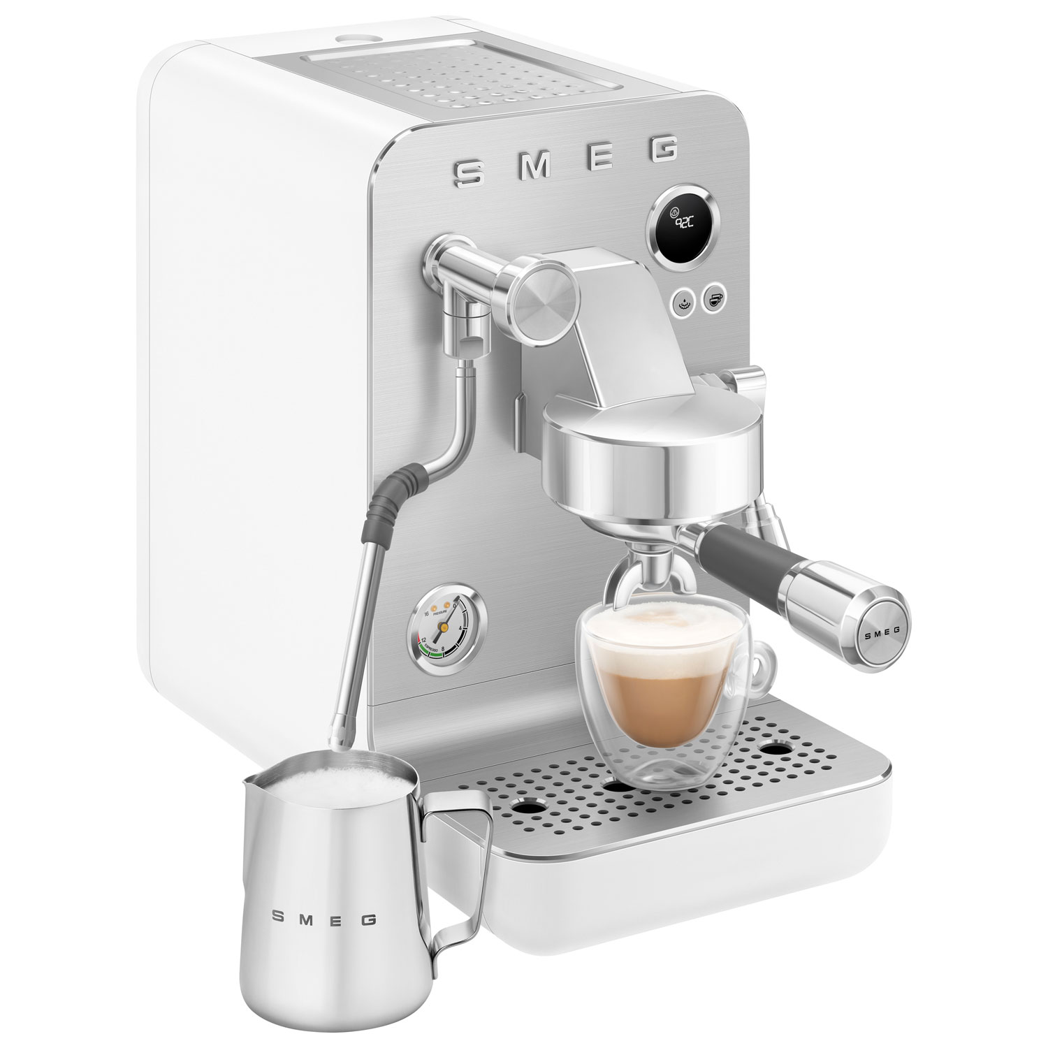 Smeg MiniExpress Manual Espresso Machine - Matte White