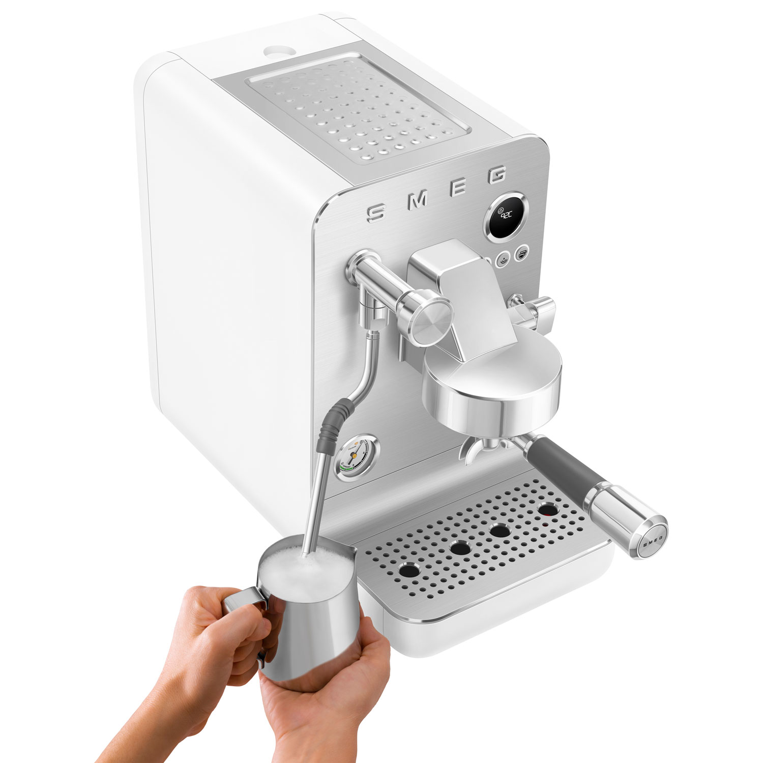 Smeg MiniExpress Manual Espresso Machine - Matte White