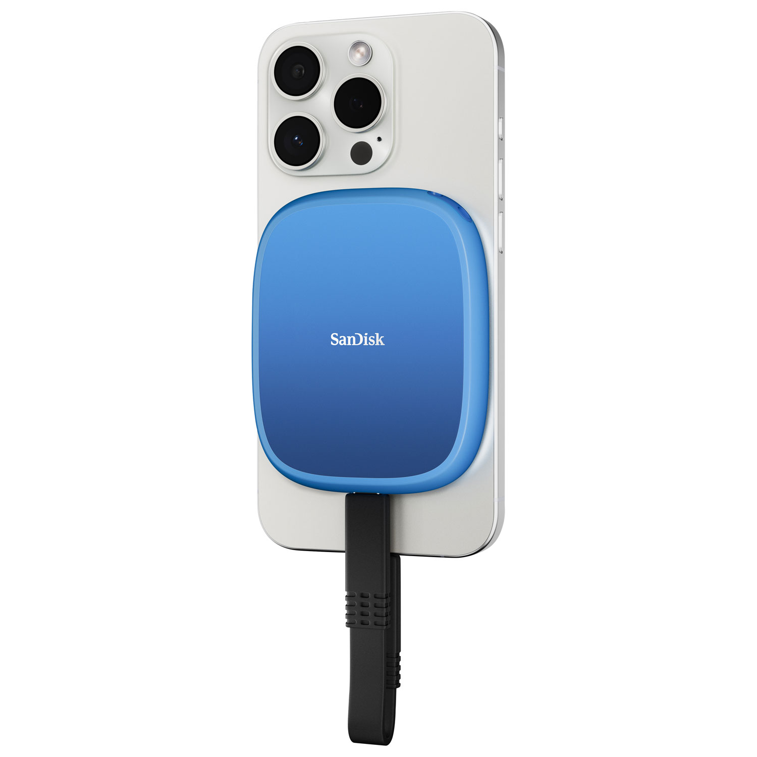 Sandisk Creator Phone 1TB USB 3.2 External Solid State Drive with MagSafe - Blue