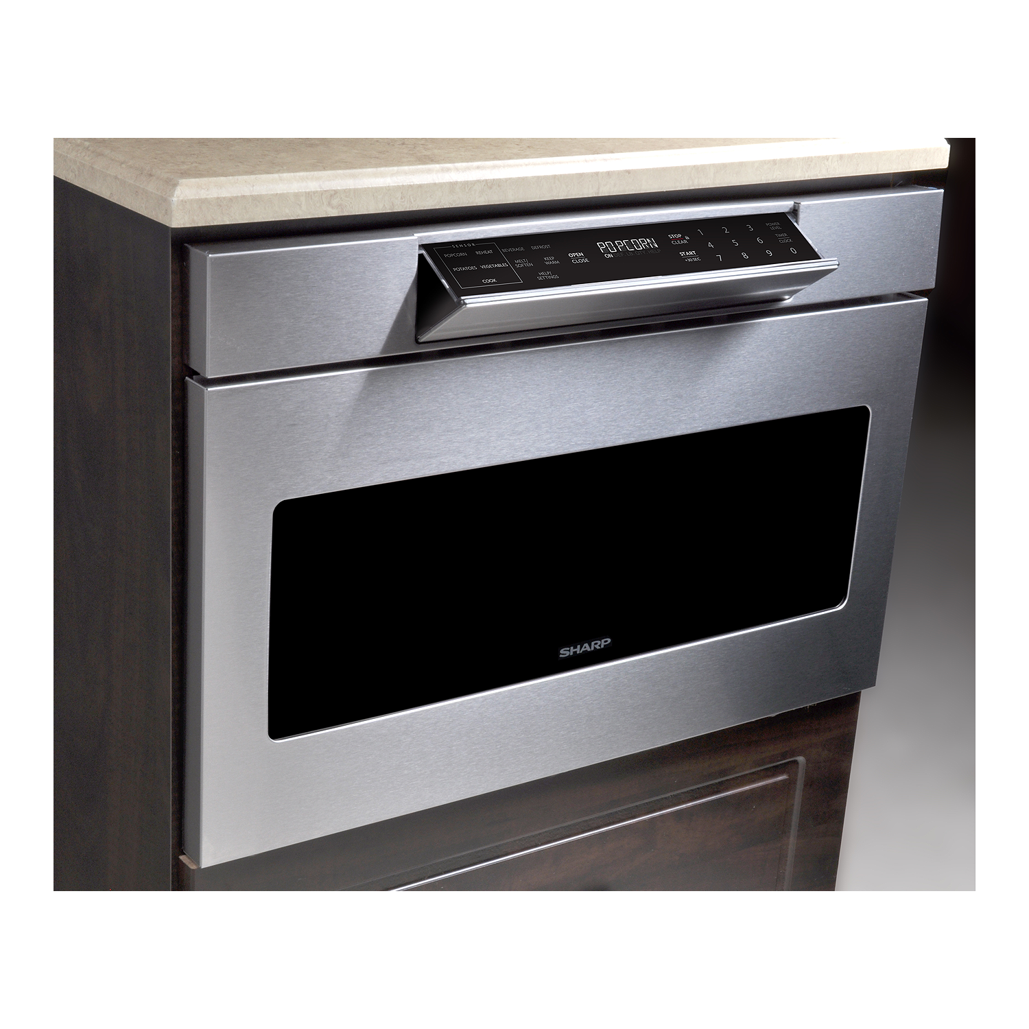 SHARP 30” Microwave Drawer Oven with Automatic Drawer Opening System, SMD3077ASC