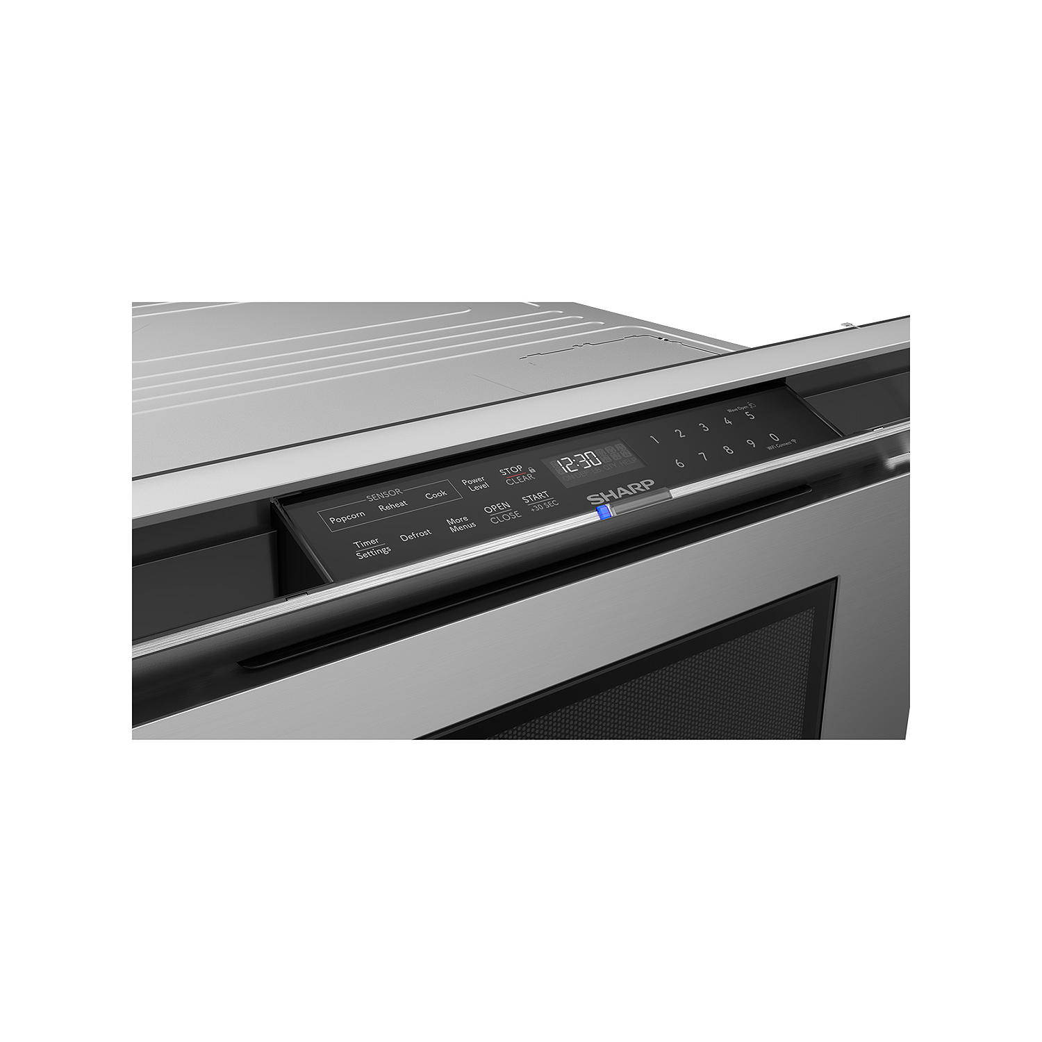 Four micro-ondes encastrable intelligent à tiroir de 24&nbsp;po DE SHARP avec «&nbsp;Easy Wave Open&nbsp;» SMD2479KSC