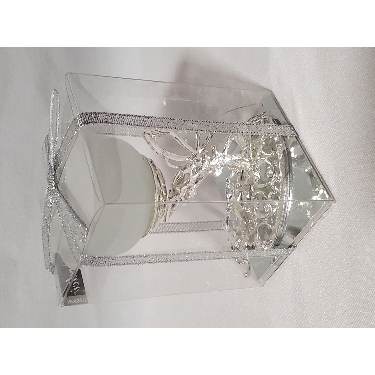 Porte-bougie chauffe-plat avec support à papillon 4 x 3 po