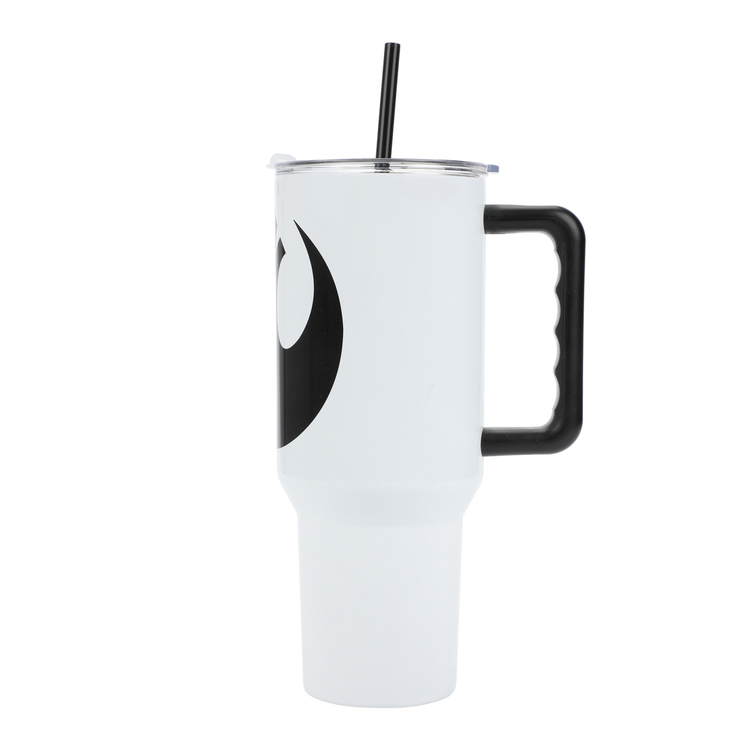 40 oz Stainless Steel Tumbler with Handle and Straw