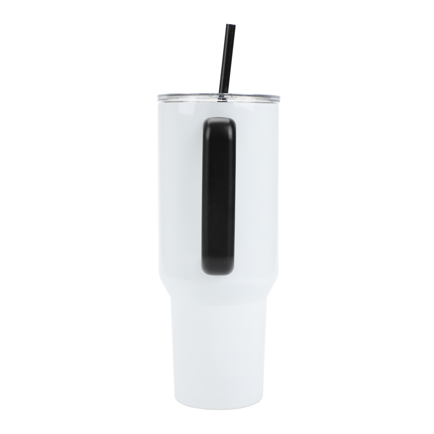 40 oz Stainless Steel Tumbler with Handle and Straw