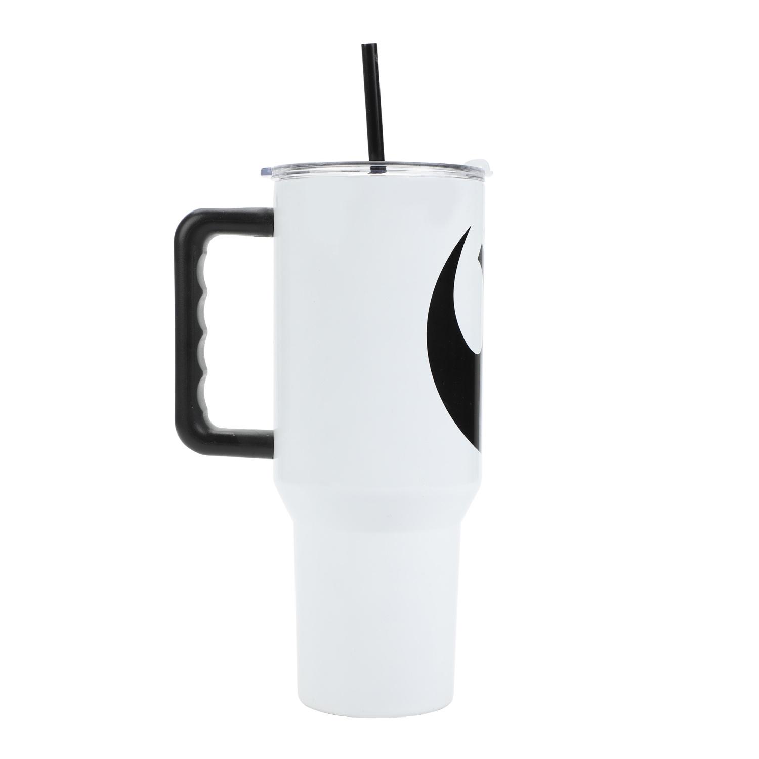 40 oz Stainless Steel Tumbler with Handle and Straw