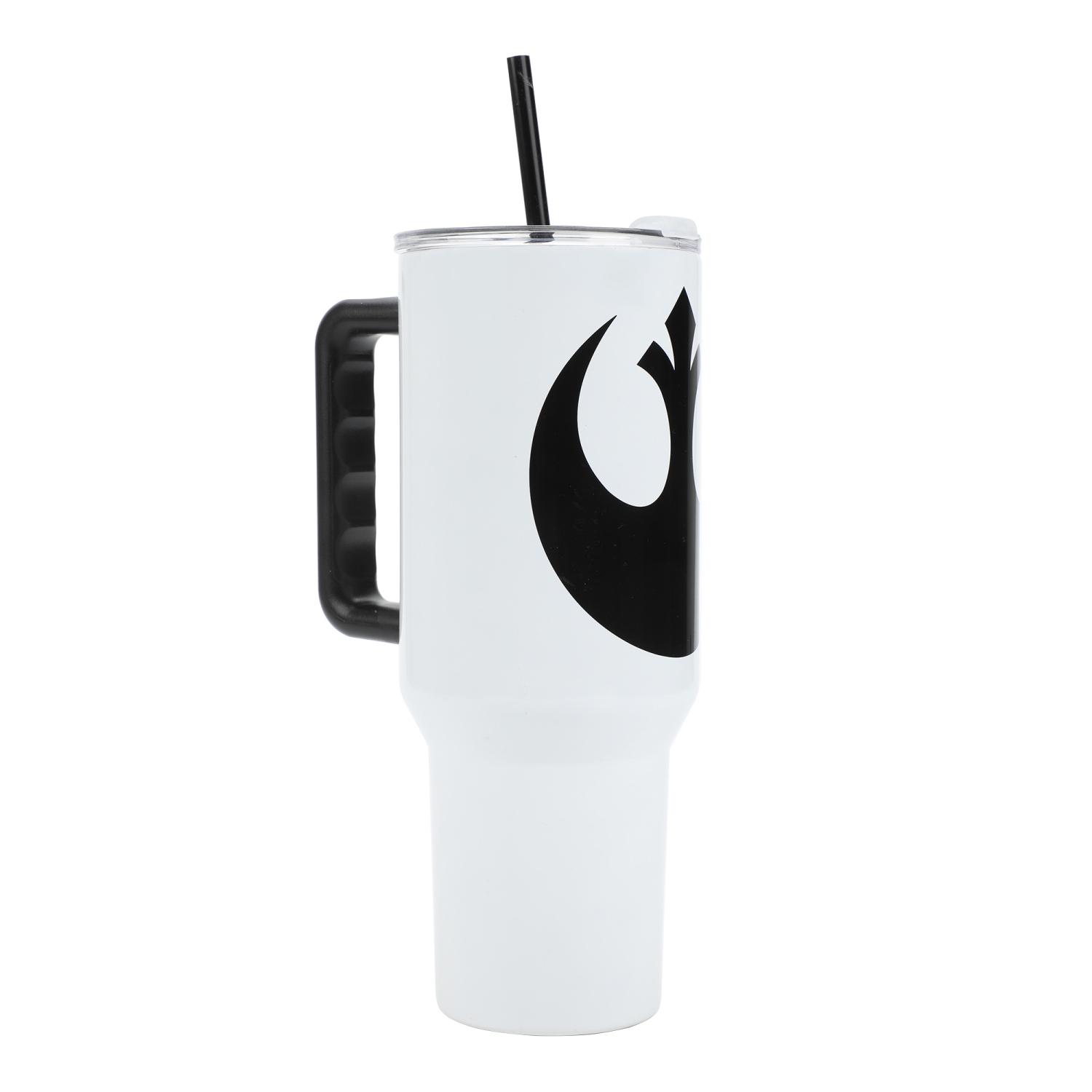 40 oz Stainless Steel Tumbler with Handle and Straw