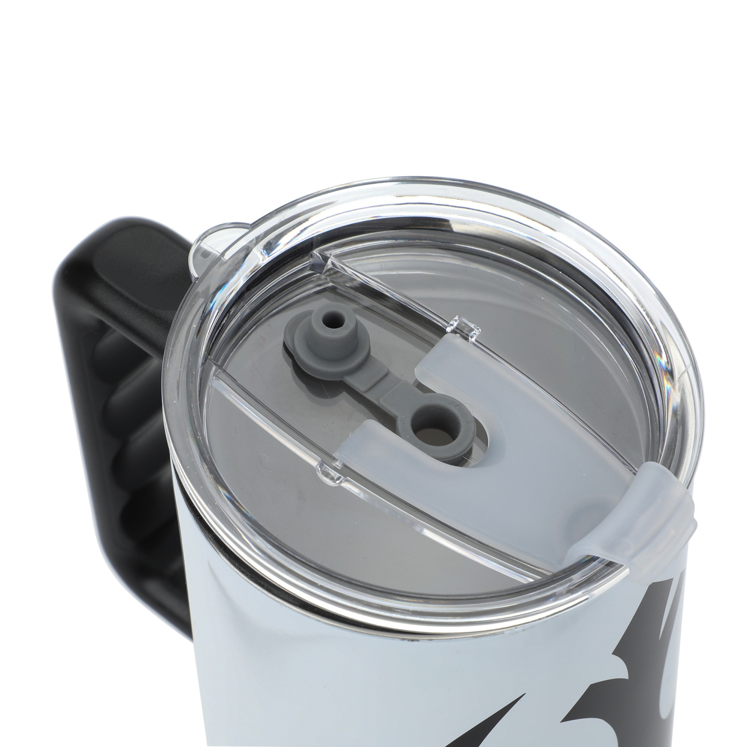 40 oz Stainless Steel Tumbler with Handle and Straw