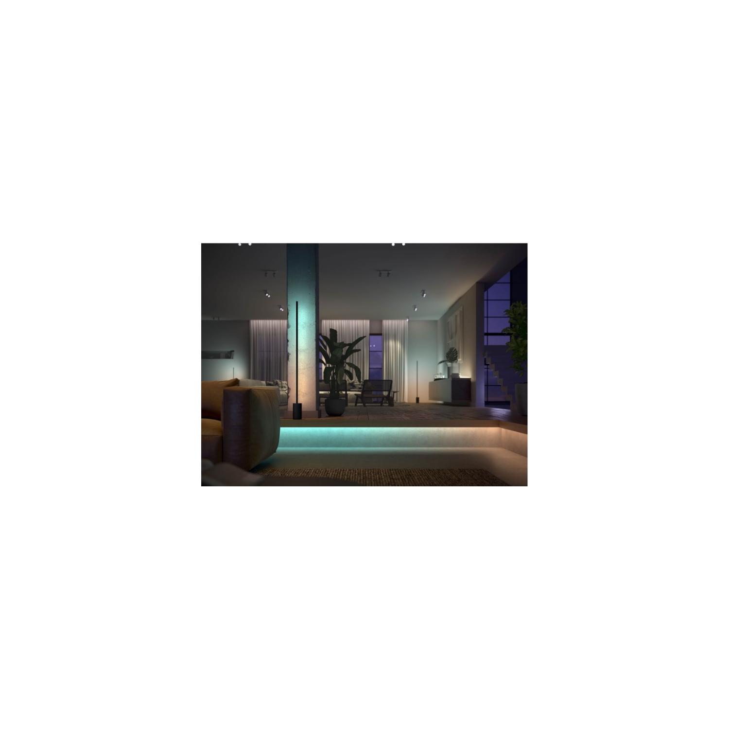 1&nbsp;m variable Hue de Philips Rallonge de bande lumineuse de Smart LED - Blanc et ambiance de couleur