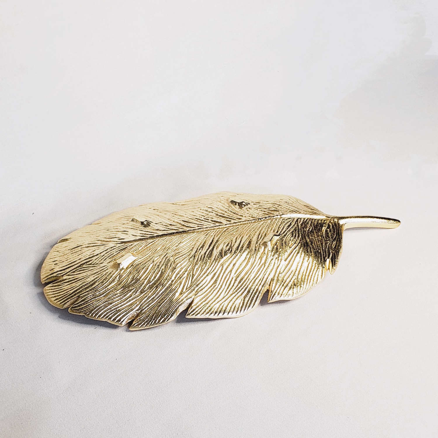 Stainless Steel Gold Leaf dish 9.25 x 4.25"