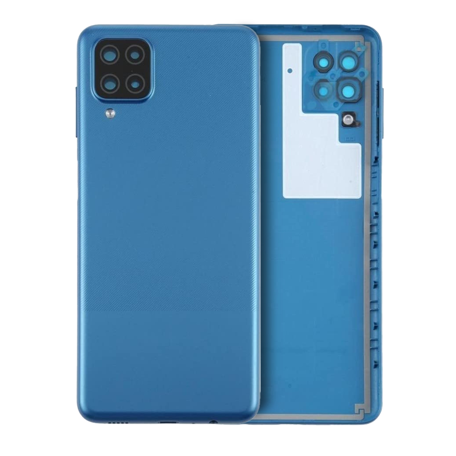 Replacement Back Cover Glass With Camera Lens For Samsung Galaxy A12 Nacho (A127 / 2021) (Service Pack) (Blue)
