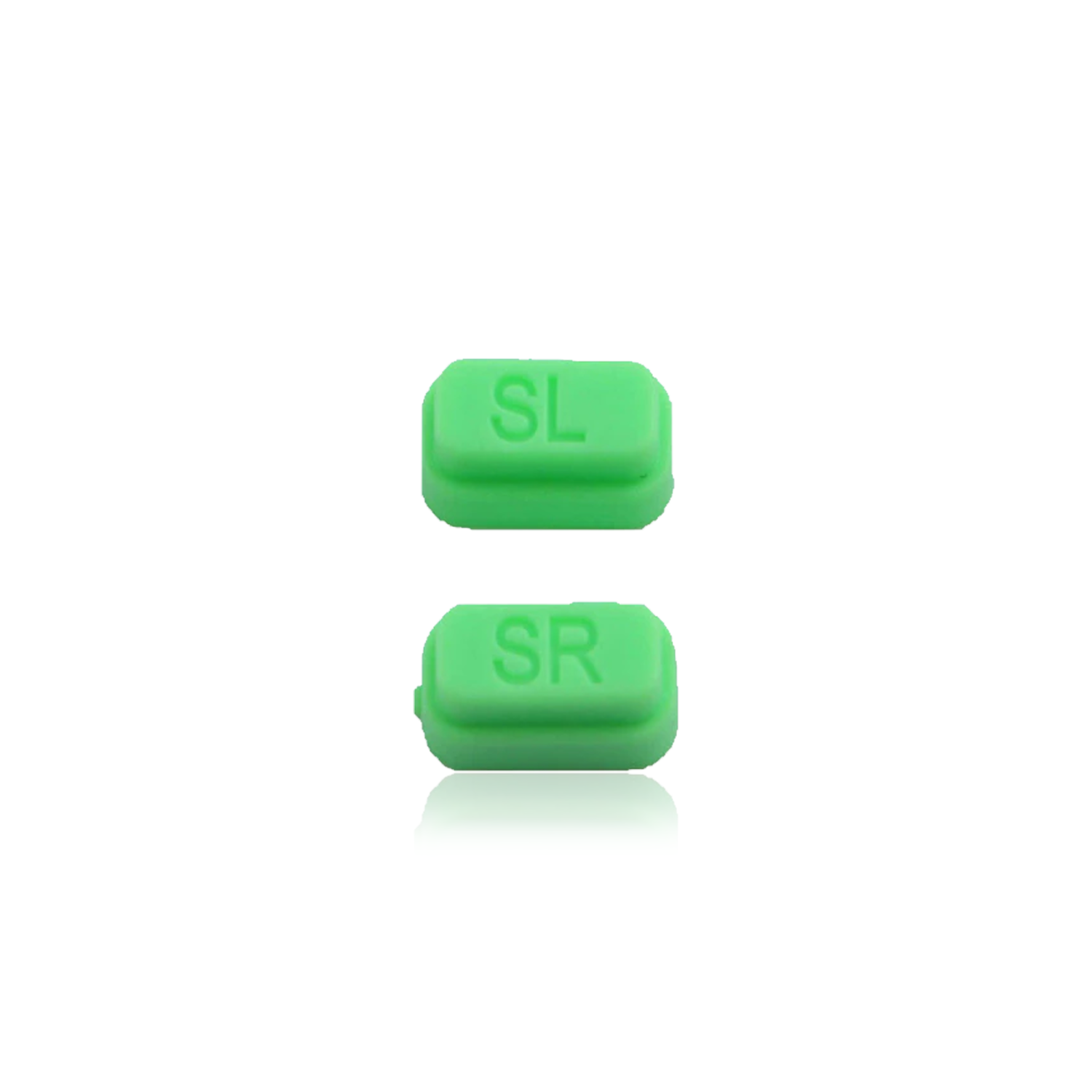 Bouton de rechange SR et SL compatible avec la manette Joy Con pour Nintendo Switch (vert)