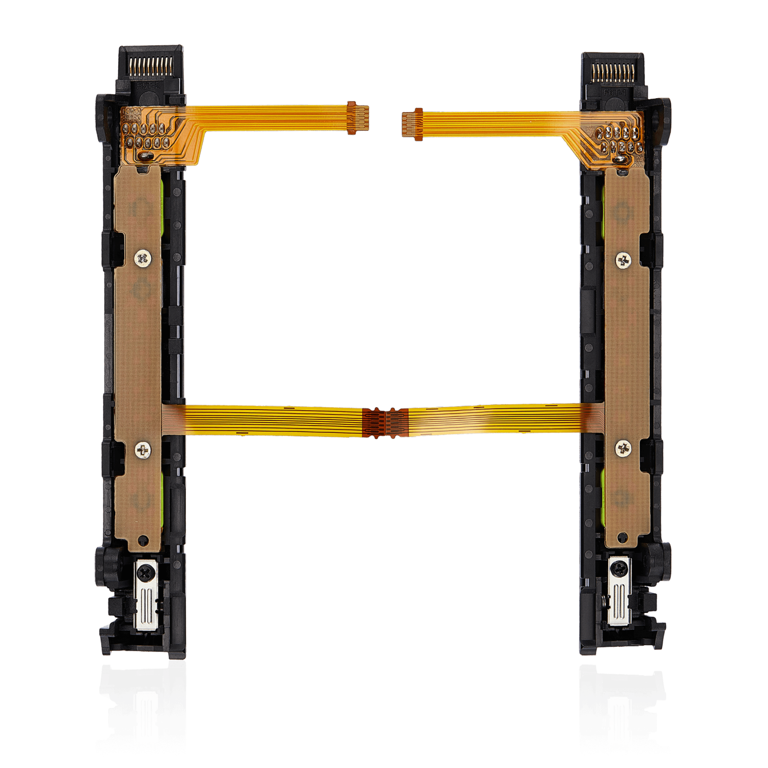 Rail en plastique de rechange avec câble flexible compatible avec Nintendo Switch (jaune)