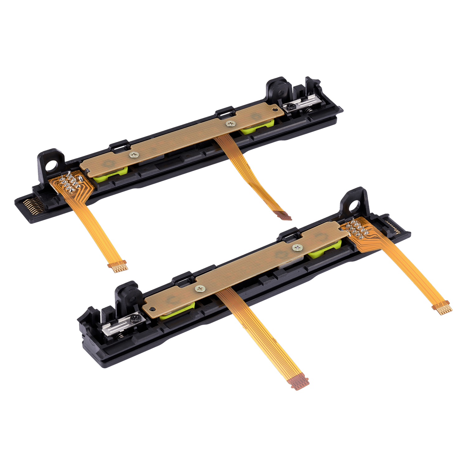 Rail en plastique de rechange avec câble flexible compatible avec Nintendo Switch (jaune)