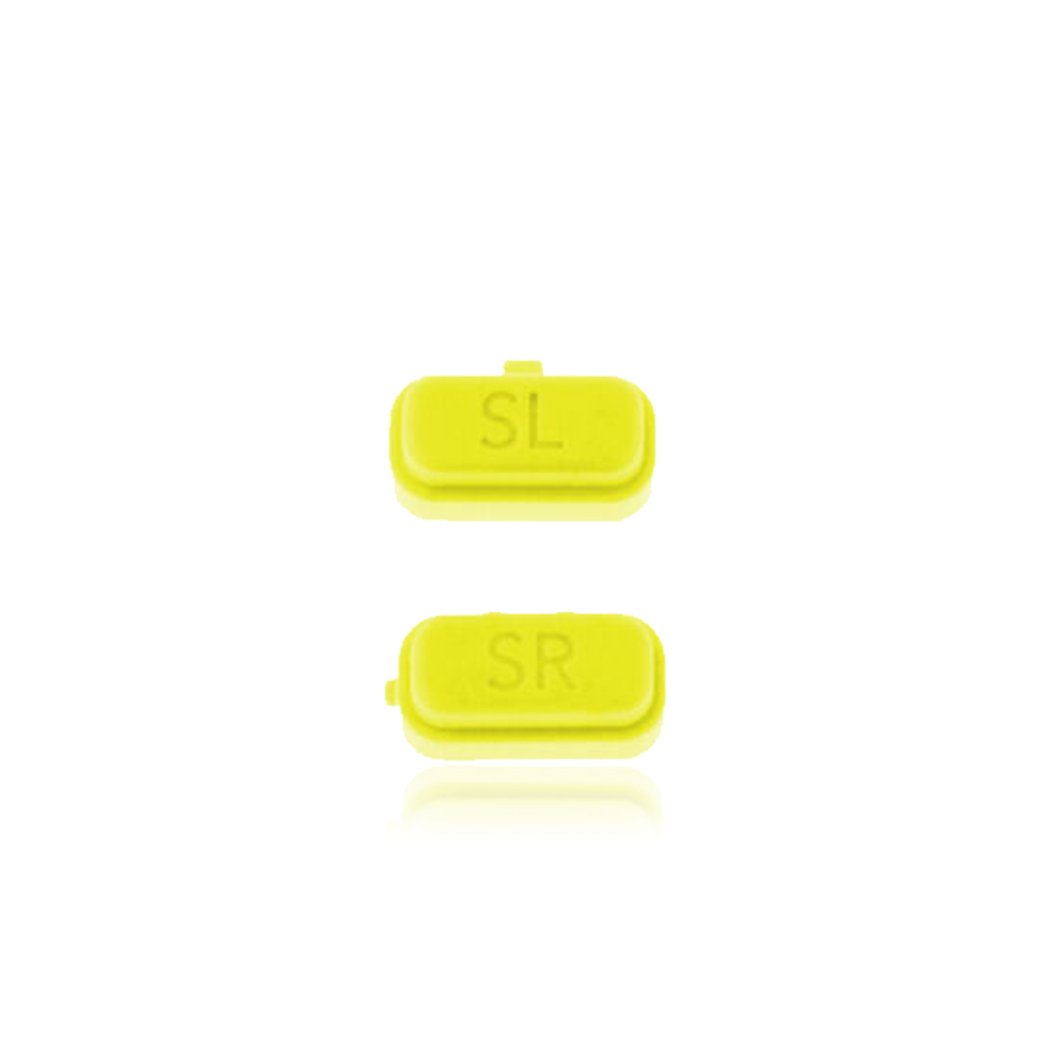 Bouton de rechange SR et SL compatible avec la manette Joy Con pour Nintendo Switch (jaune)