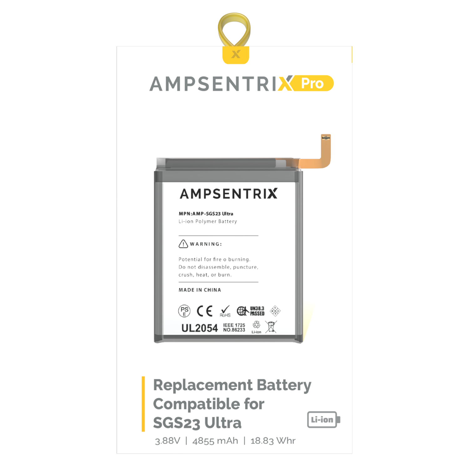 Replacement Replacement Battery Compatible For Samsung Galaxy S23 Ultra