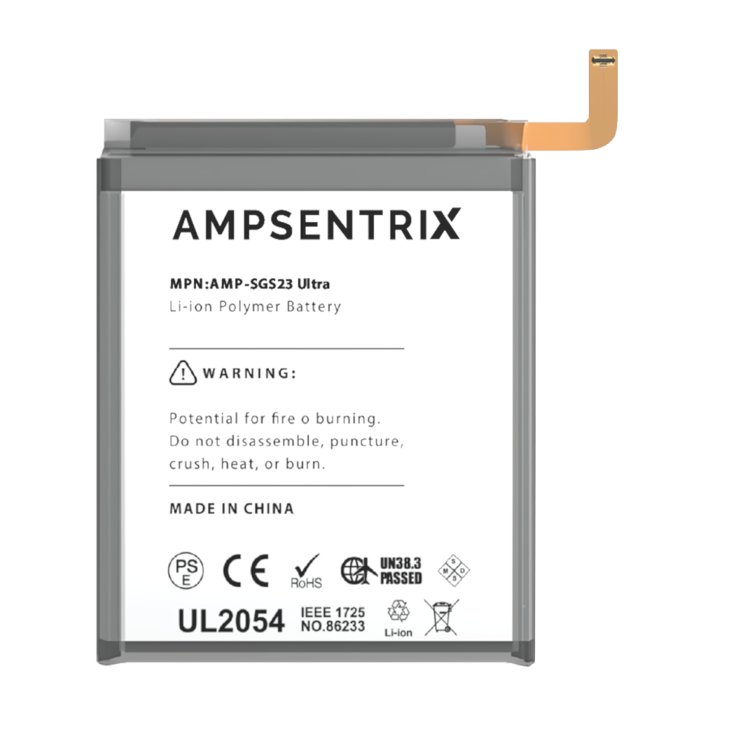 Replacement Replacement Battery Compatible For Samsung Galaxy S23 Ultra