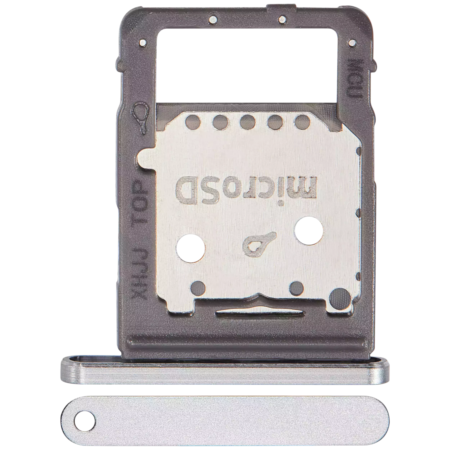 Replacement Dual Sim Card Tray For Galaxy Tab S8(X706/22) / Tab S8 + 5G / Tab S8 Ultra (X906/22) (Silver)