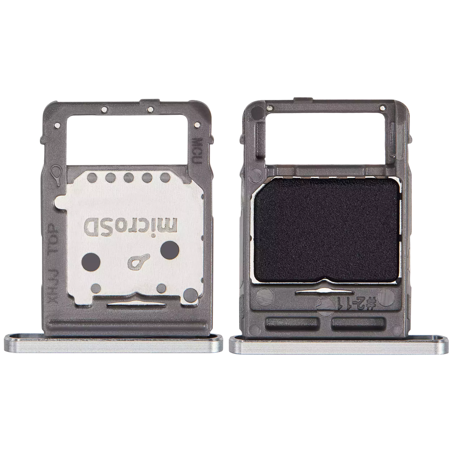 Micro SD Sim Card Tray For Galaxy Tab S8(X700/X706/22)/Tab S8+ 5G(X800/X806/22)/Tab S8 Ultra(X900/X906/22)(Silver)