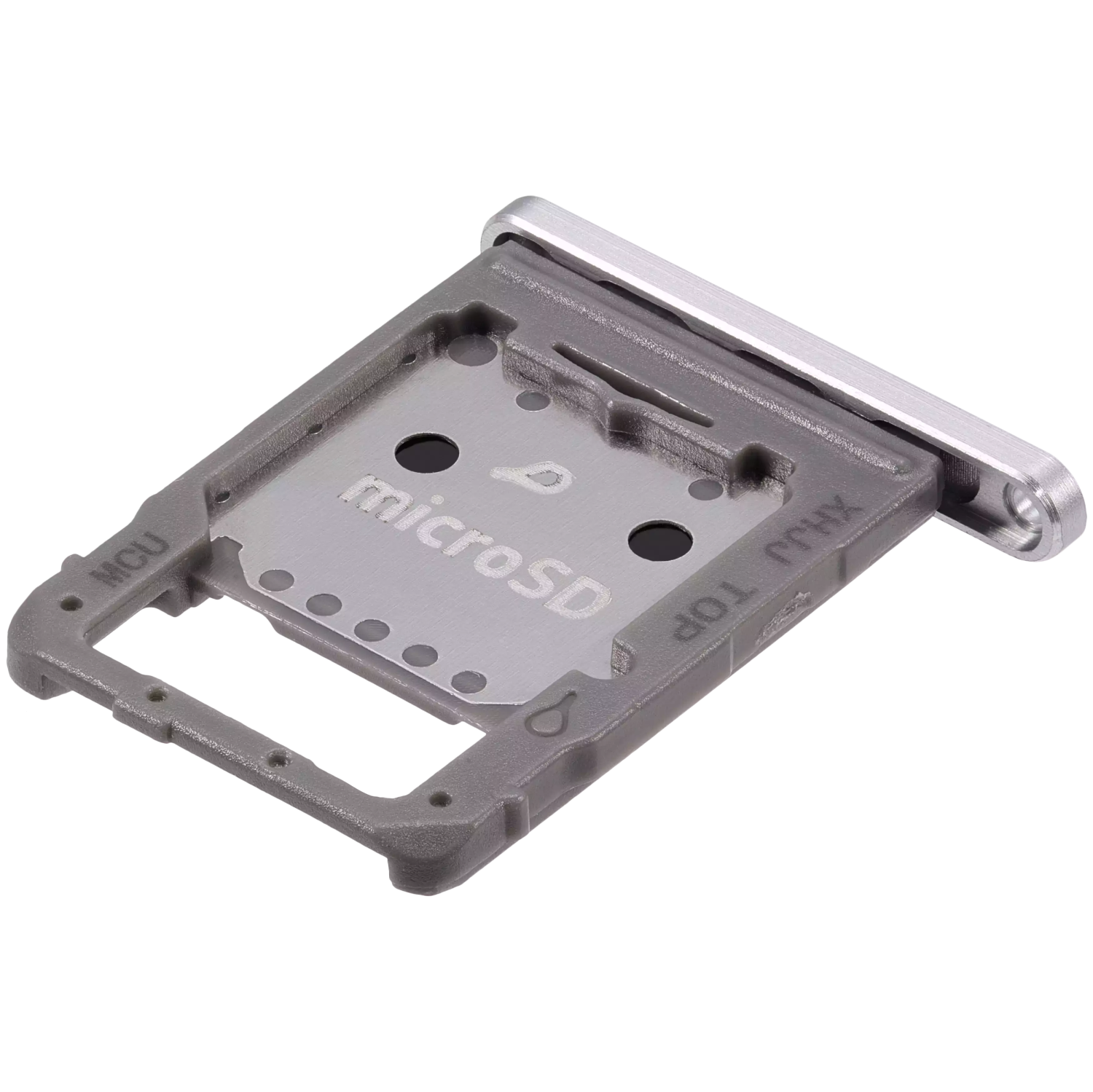 Micro SD Sim Card Tray For Galaxy Tab S8(X700/X706/22)/Tab S8+ 5G(X800/X806/22)/Tab S8 Ultra(X900/X906/22)(Silver)