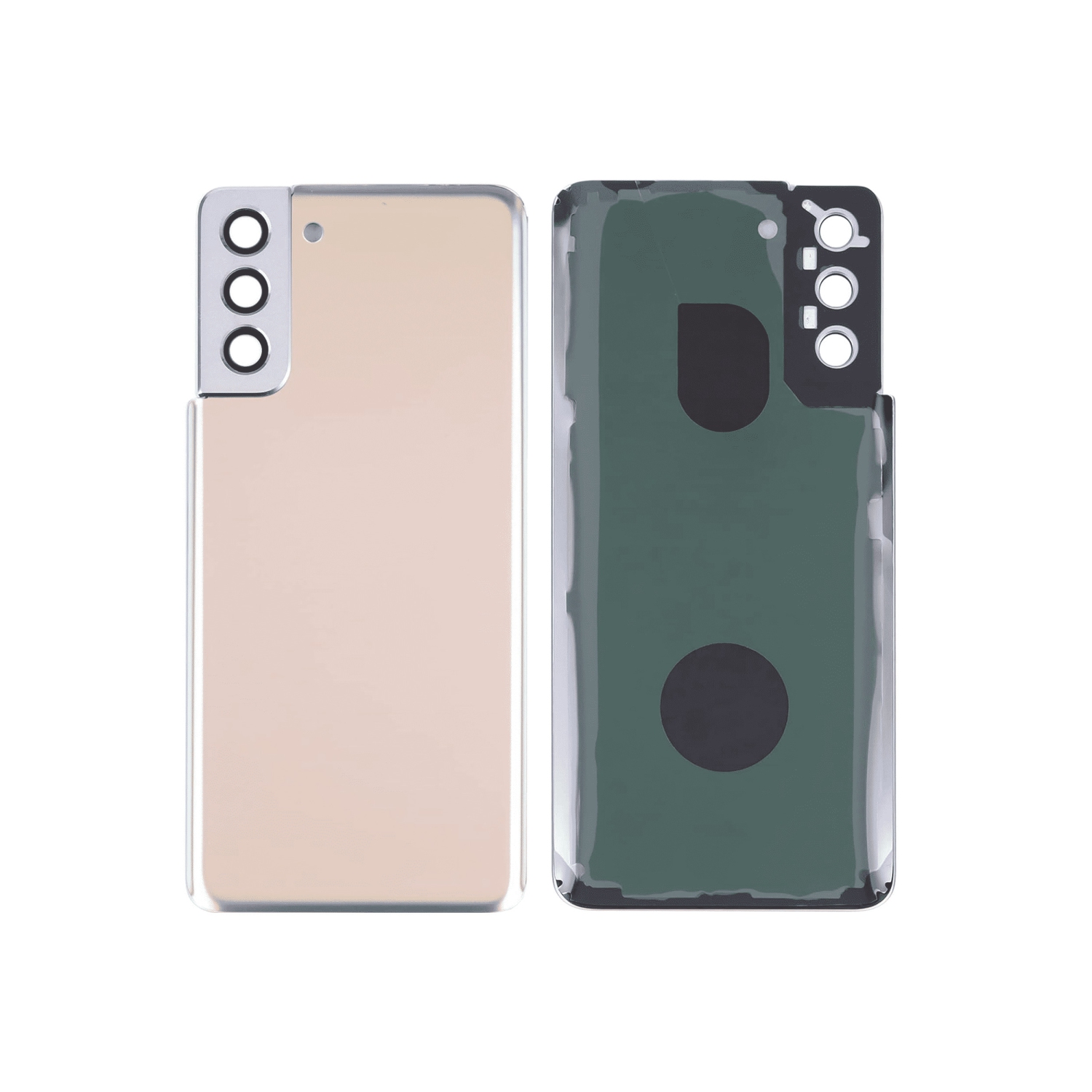 Replacement Back cover Glass With Adhesive Compatible With Samsung Galaxy S21 Plus 5G (Service Pack) (Phantom Gold)