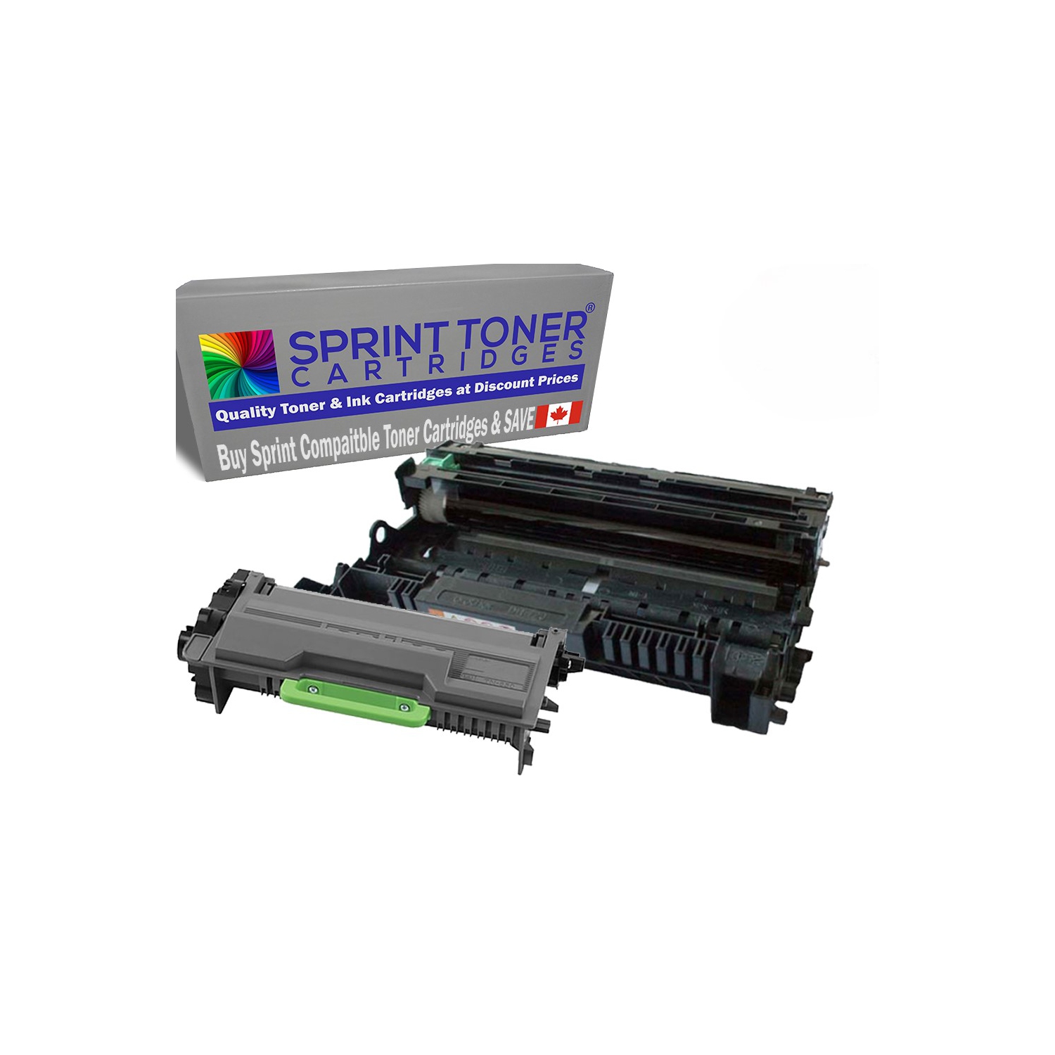 Compatible Brother 2Pack Combo TN760 High Yield Toner/DR730 Drum Unit- [With Chip] Canadian Company
