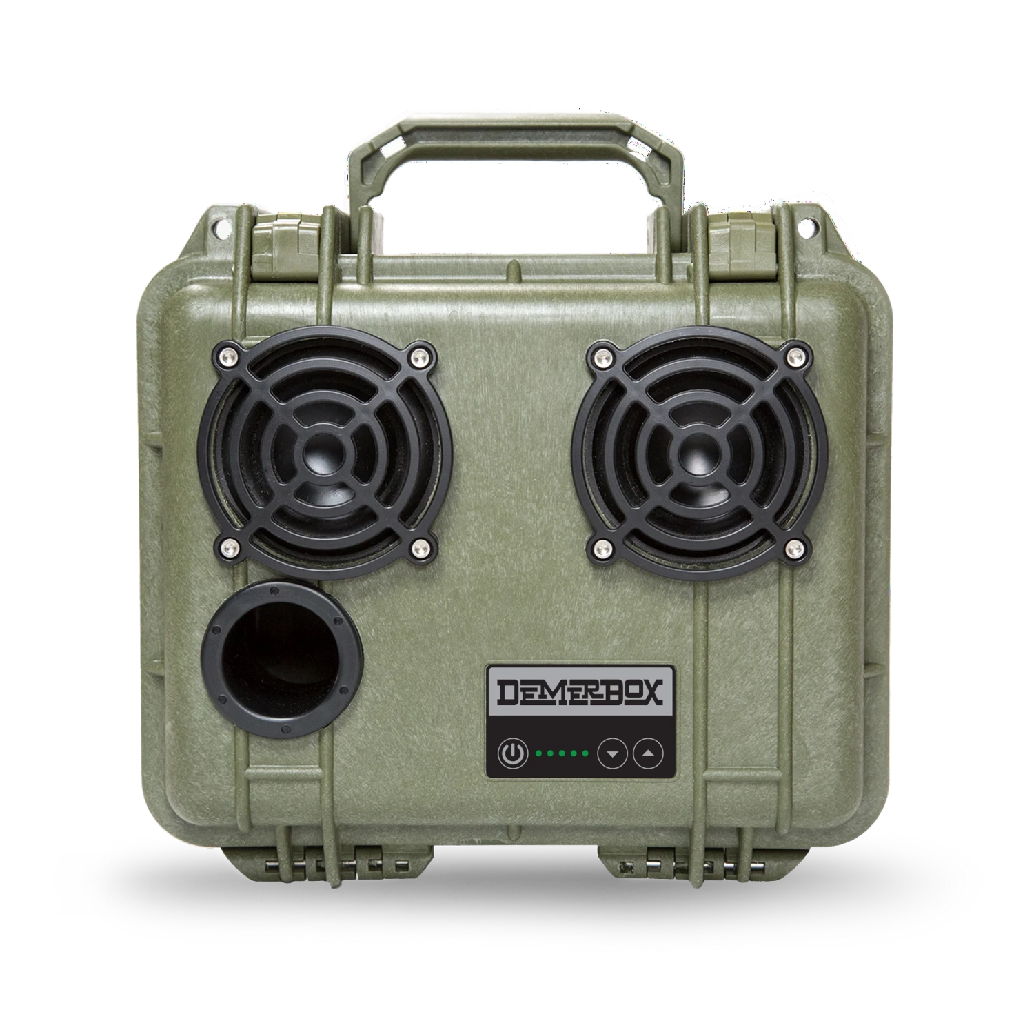 Refurbished - DemerBox DB2 Wireless Speakers Waterproof Portable Rugged Outdoor 40+ h Battery, Green