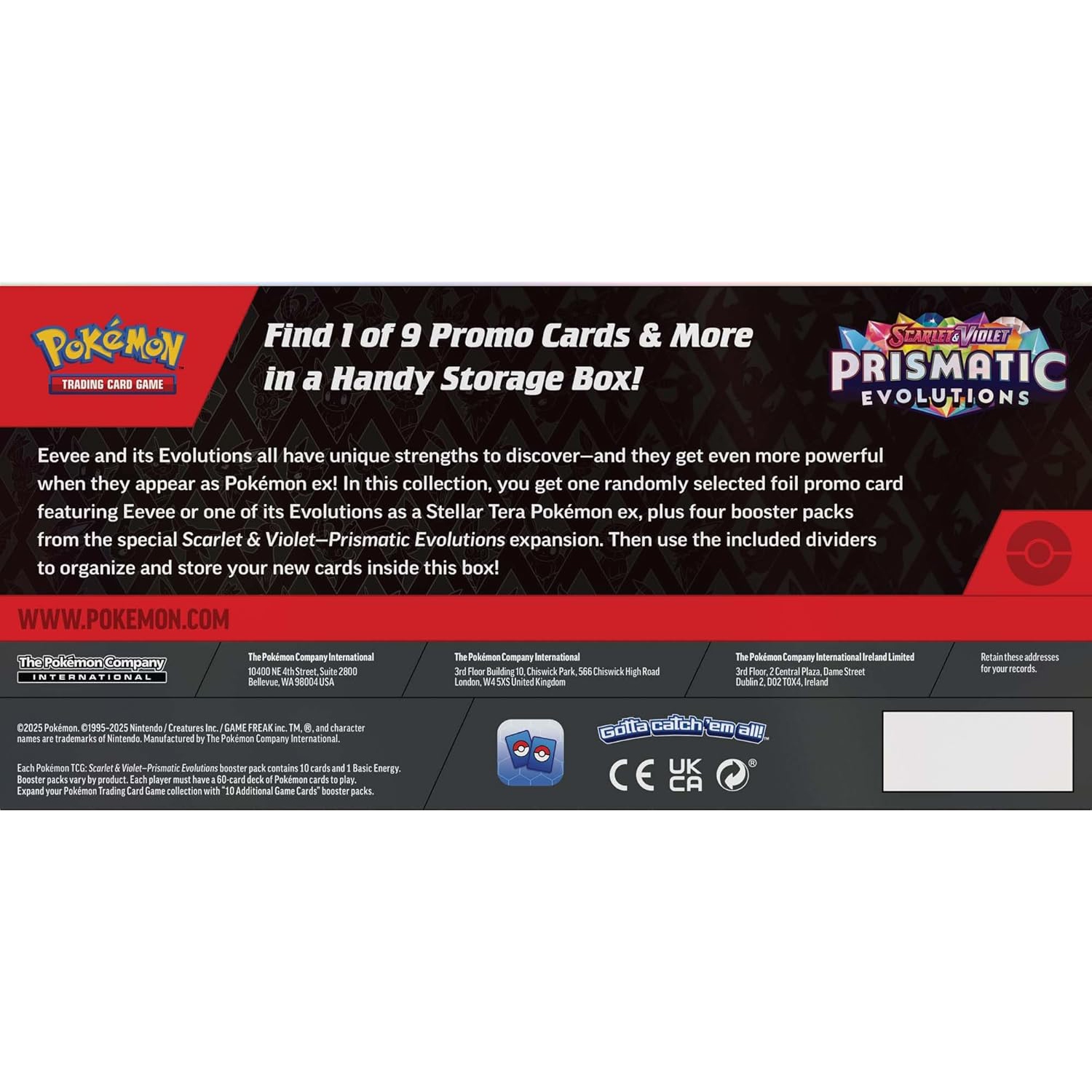 JCC Pokémon&nbsp;: Scarlet & Violet – Boîte surprise Prismatic Evolutions