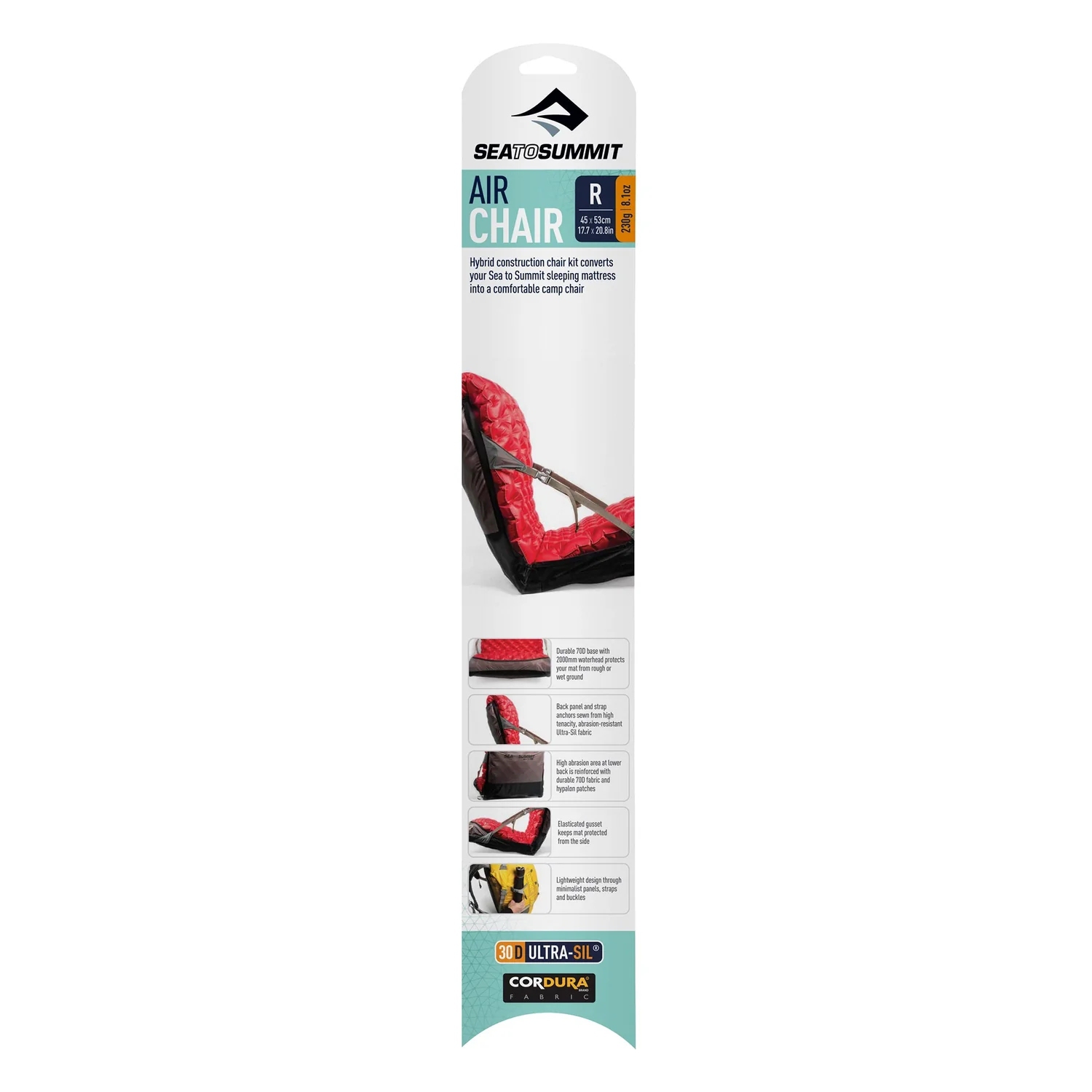 Chaise gonflable Sea to Summit – convient aux grands tapis