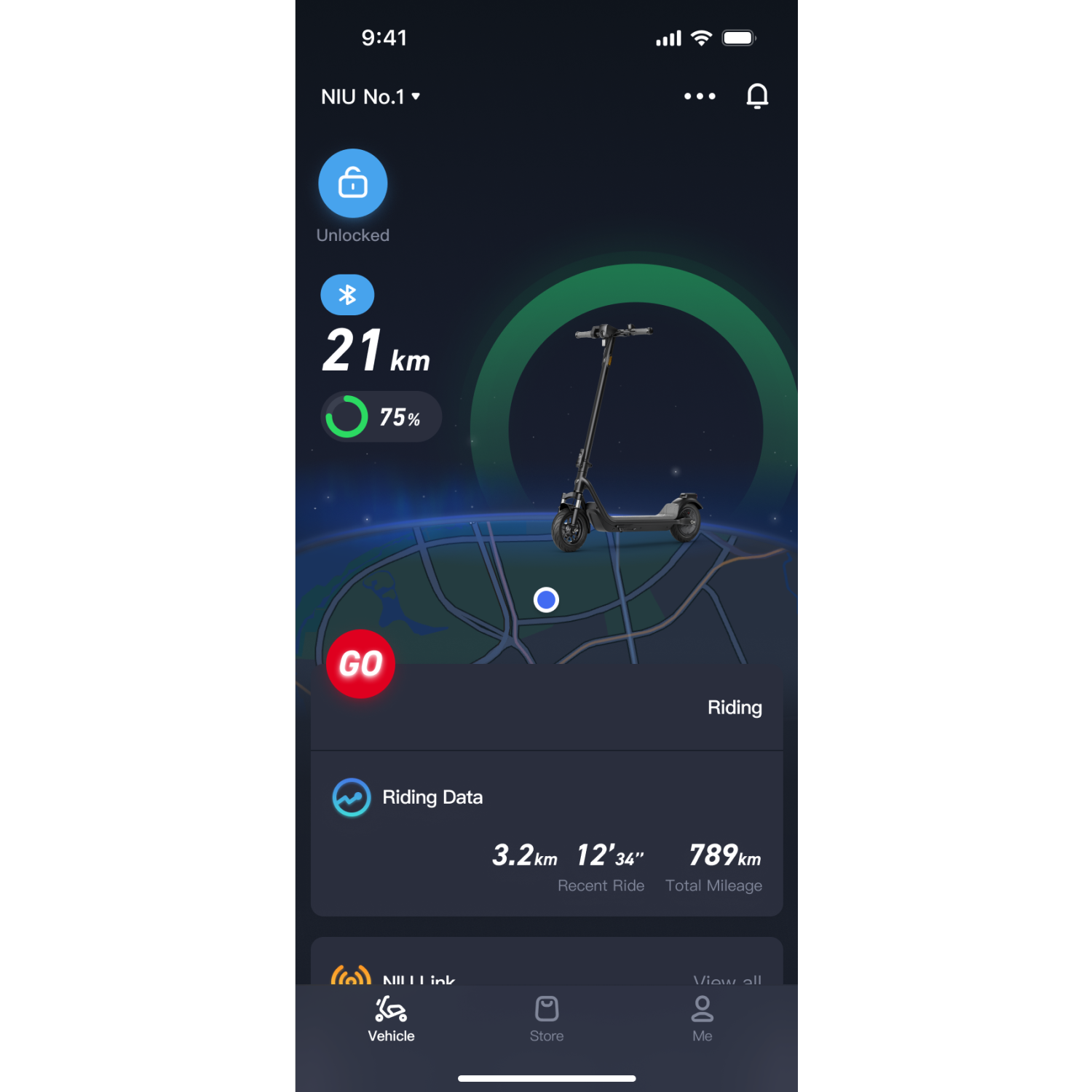 NIU - Trottinette électrique pliable KQI 100F avec plage de fonctionnement maximale 29&nbsp;km, sortie de crête 600&nbsp;W , vitesse maximale