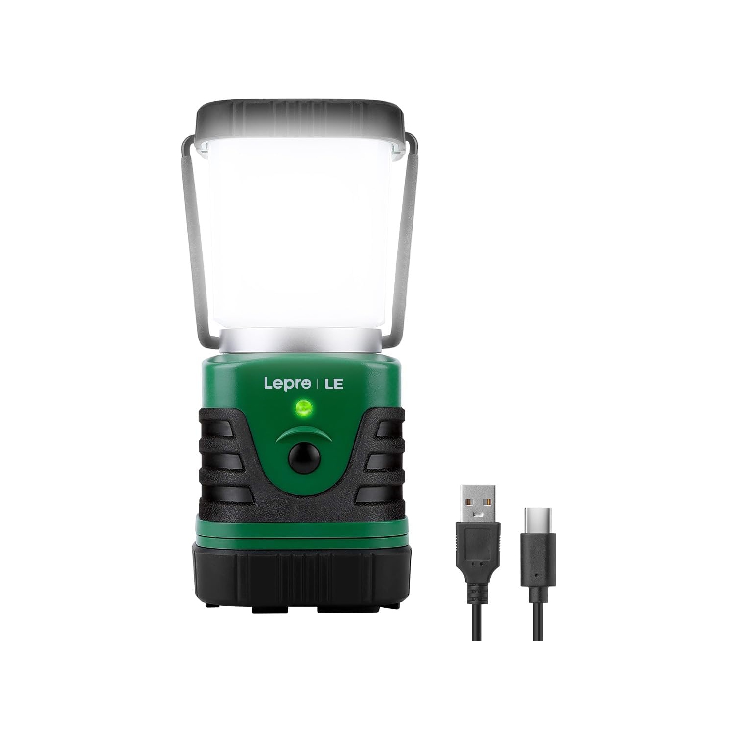 Lanterne de camping rechargeable LED, lampe de camping de 1000 lumens, lampe de camping étanche IP44 à 4 modes d'éclairage, chargeur 4400&nbsp;mAh,