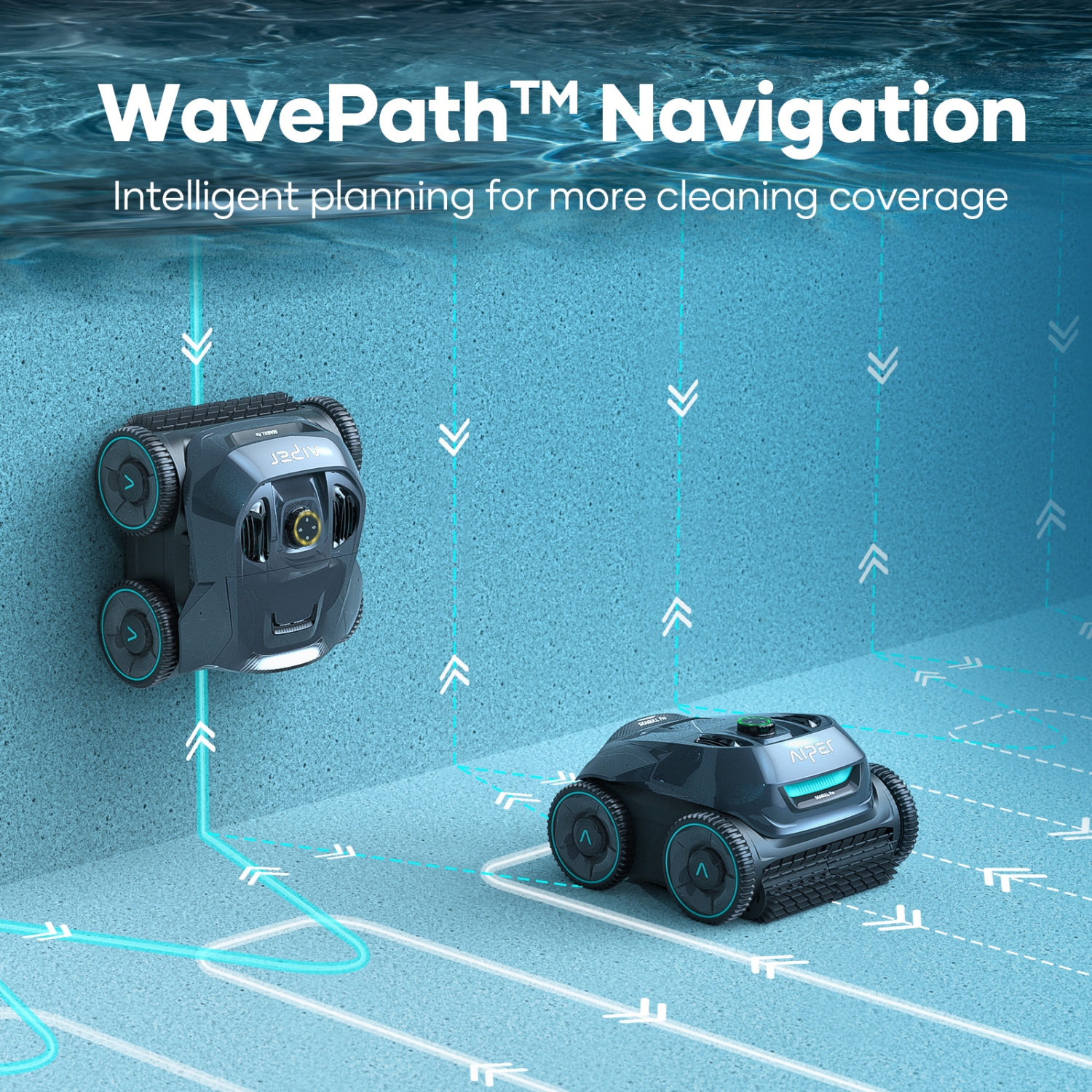 Refurbished - Aiper SG Pro - Cordless Robotic Pool Cleaner for In-ground Pools up to 1600sq.ft, Automatic Pool Vacuum