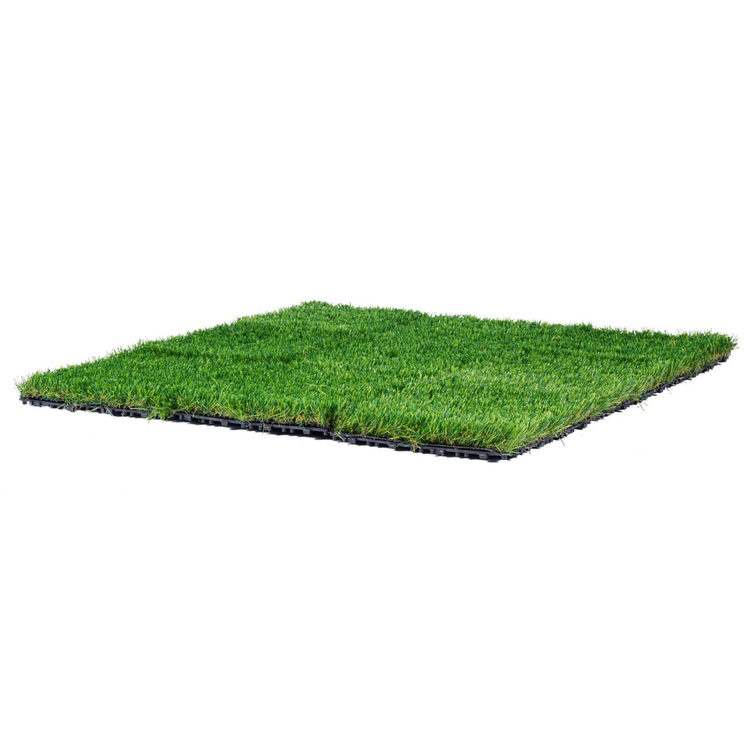 Ensemble de 18 tuiles de gazon imbriquées de 12 x 12&nbsp;po VEVOR, tapis de sol auto-égouttoir synthétique Fake Grass, pour entrée intérieure