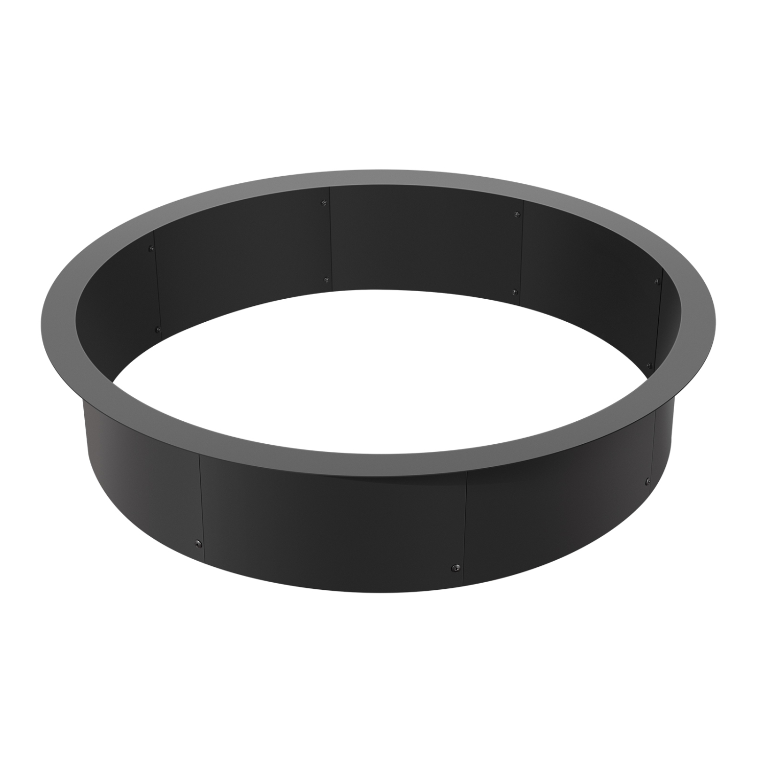 VEVOR 40-Inch Outer/36-Inch Inner Diameter, Fire Pit Ring, 8.5inch Height Fire Pit Insert, Heavy Duty Carbon Steel Liner DIY Campfire Ring above or