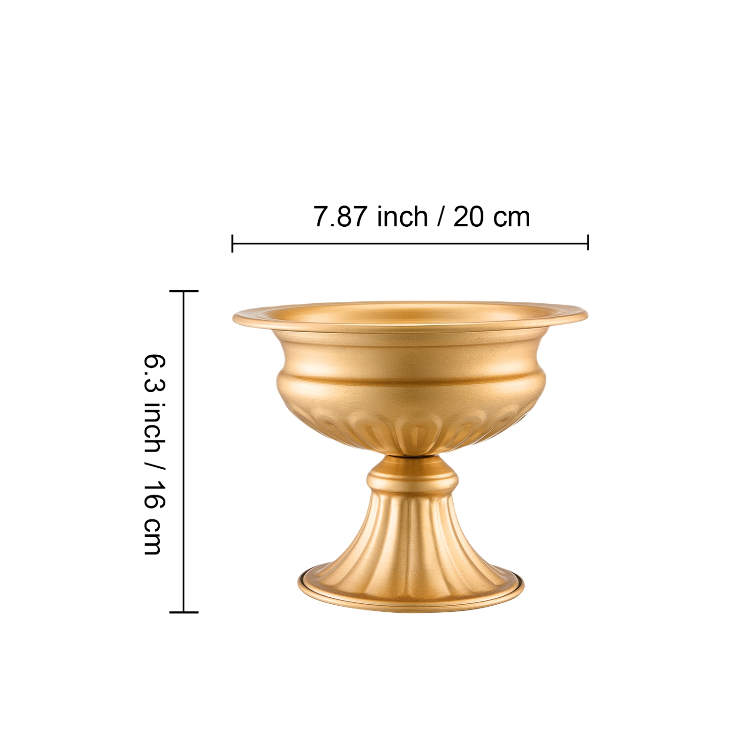 Vase de mariage 10PCS 16&nbsp;cm/6,3&nbsp;po de VEVOR, centre de table de mariage en métal, support de présentation floral doré pour tables Party de
