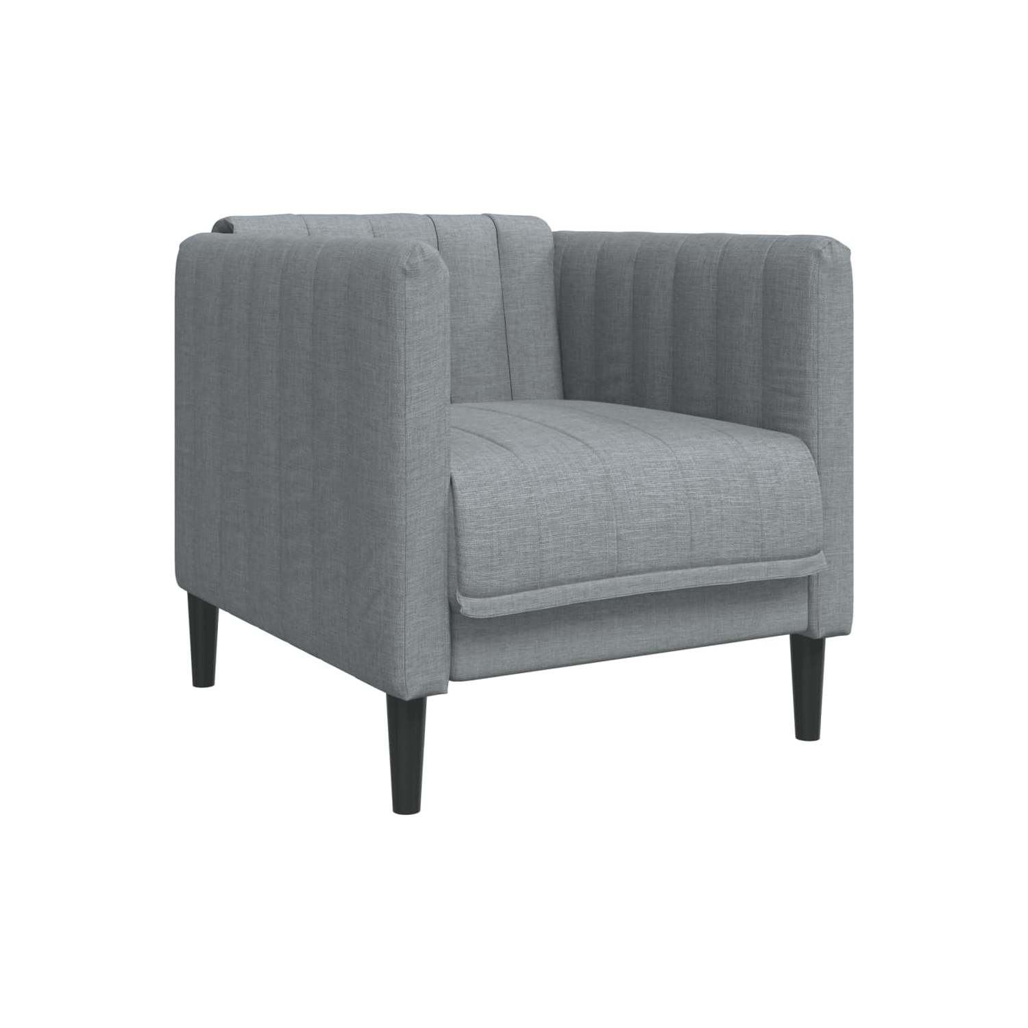 Fauteuil de sofa vidaXL en tissu gris foncé