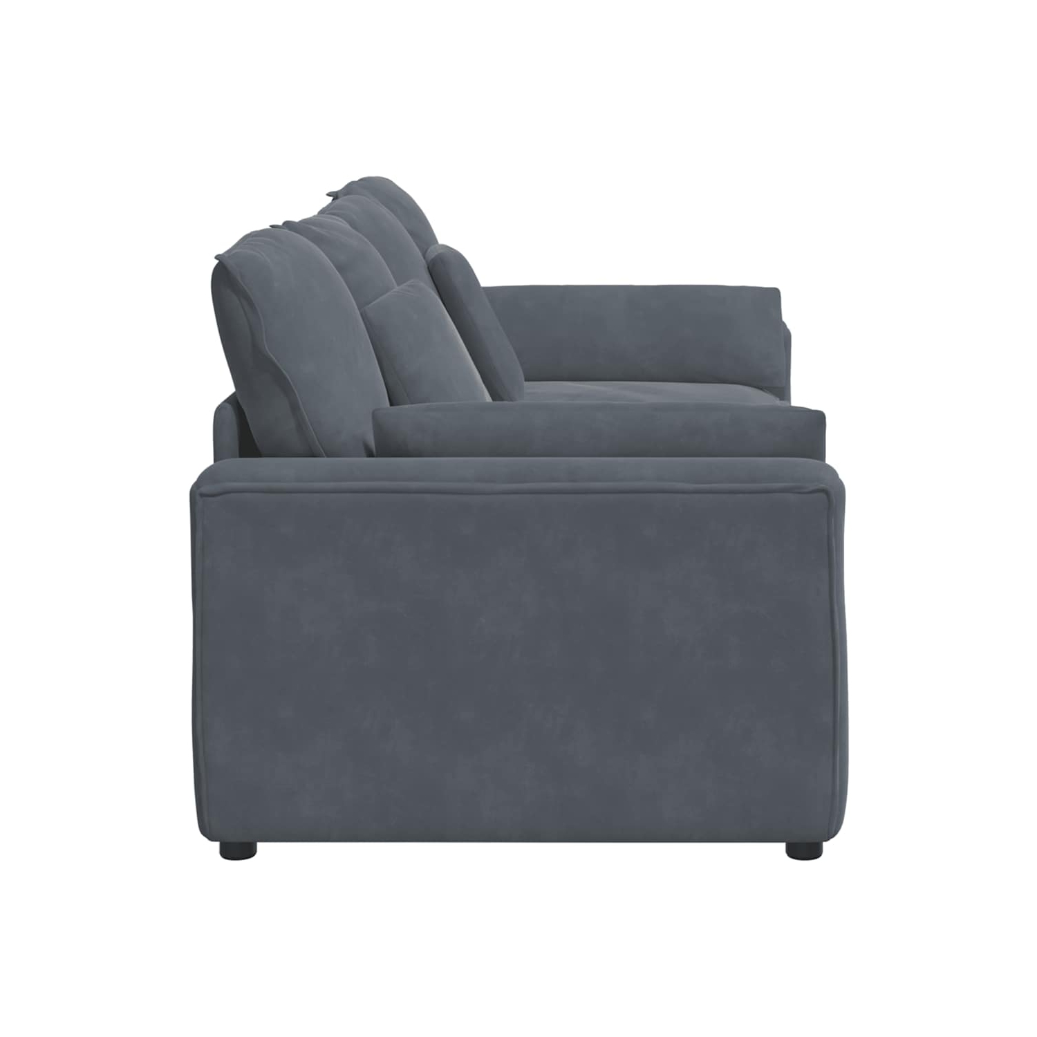 vidaXL Modular Sofa with Cushions Dark Grey