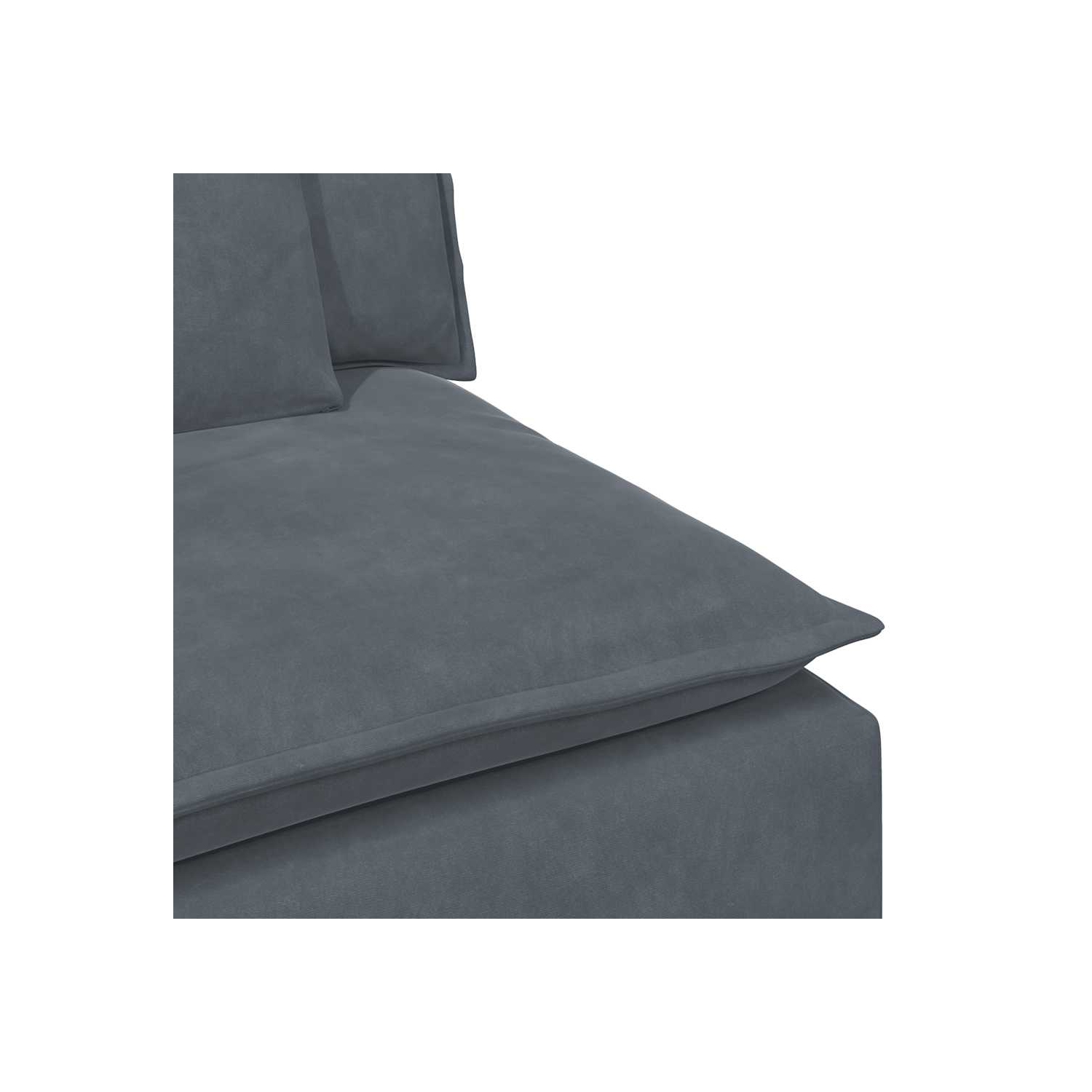 vidaXL Modular Sofa with Cushions Dark Grey