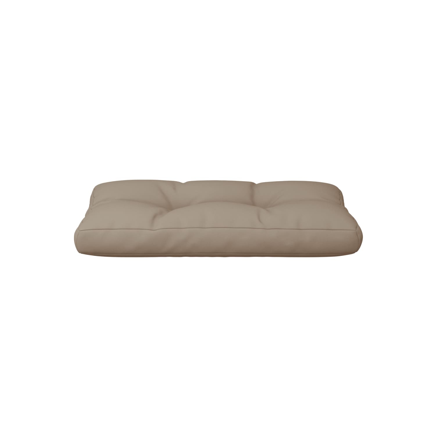 Coussin de palette vidaXL en tissu 80 x 40 x 12&nbsp;cm taupe